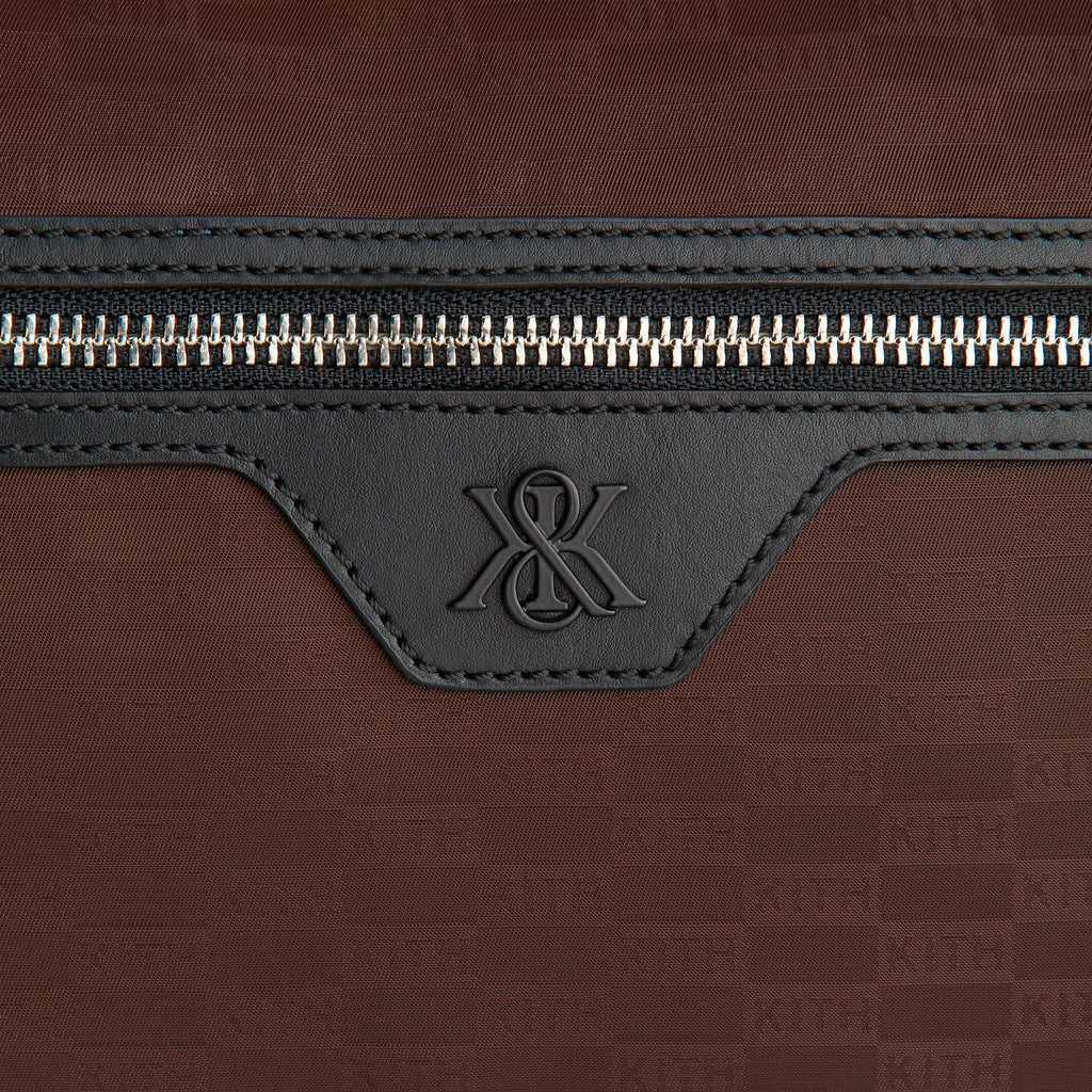 Kith Monogram Nylon Jacquard Backpack - Dark Roast