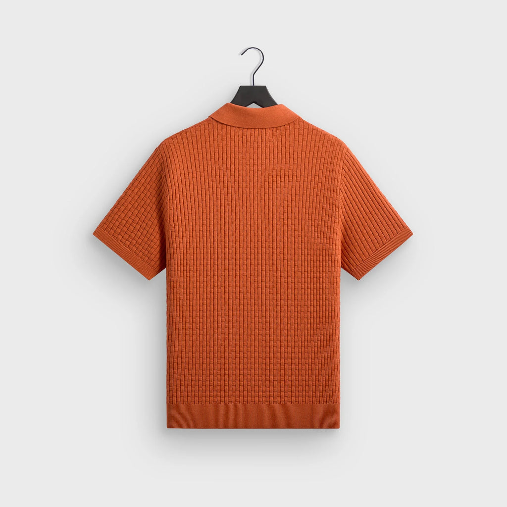 Kith Basket Weave Tilden Polo - Clementine