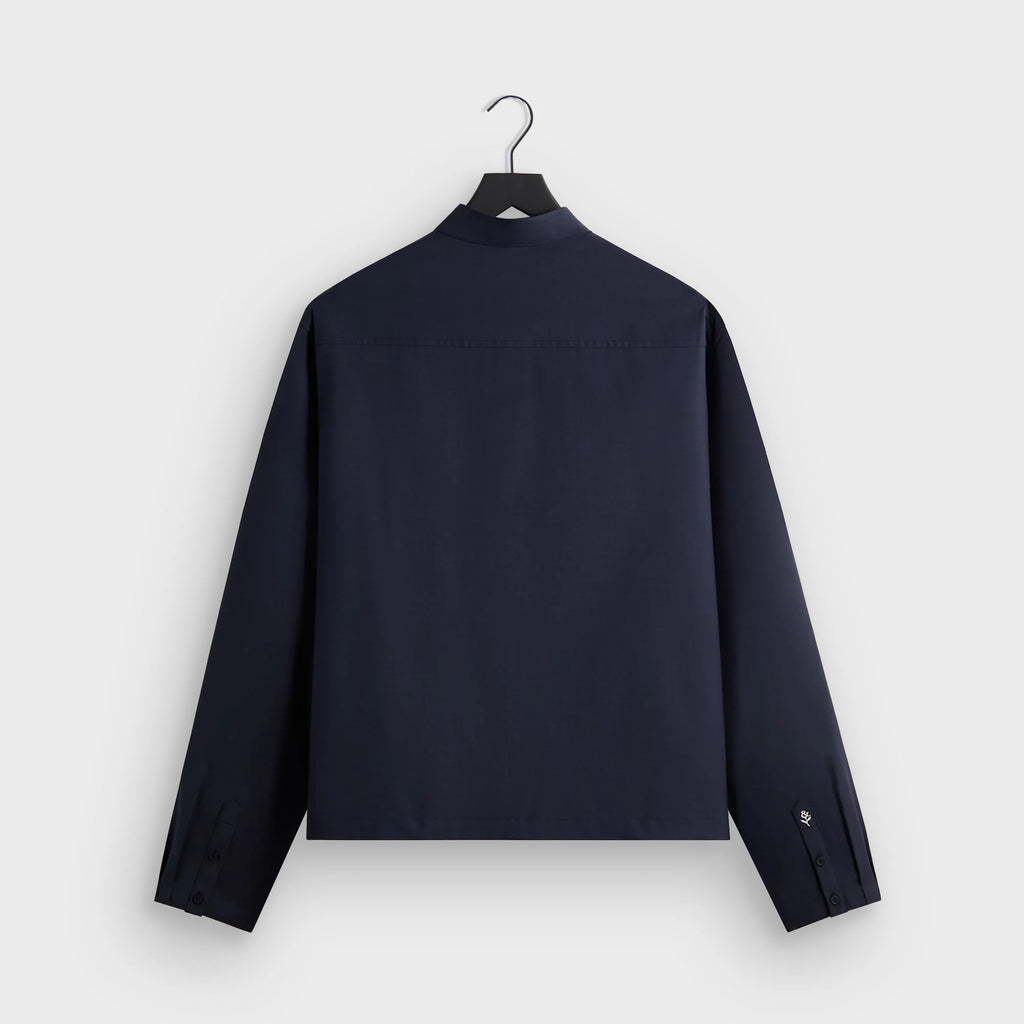 &Kin Tropical Wool Nico Shirt - Nocturnal