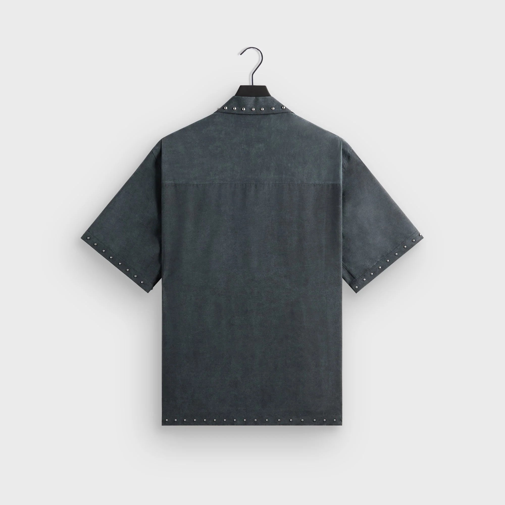 &Kin Studded Cupro Linen Sawyer Shirt - Somber