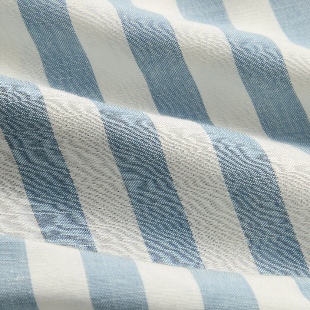 Kith Spun Silk Linen Stripe Kellen Short - Light Indigo