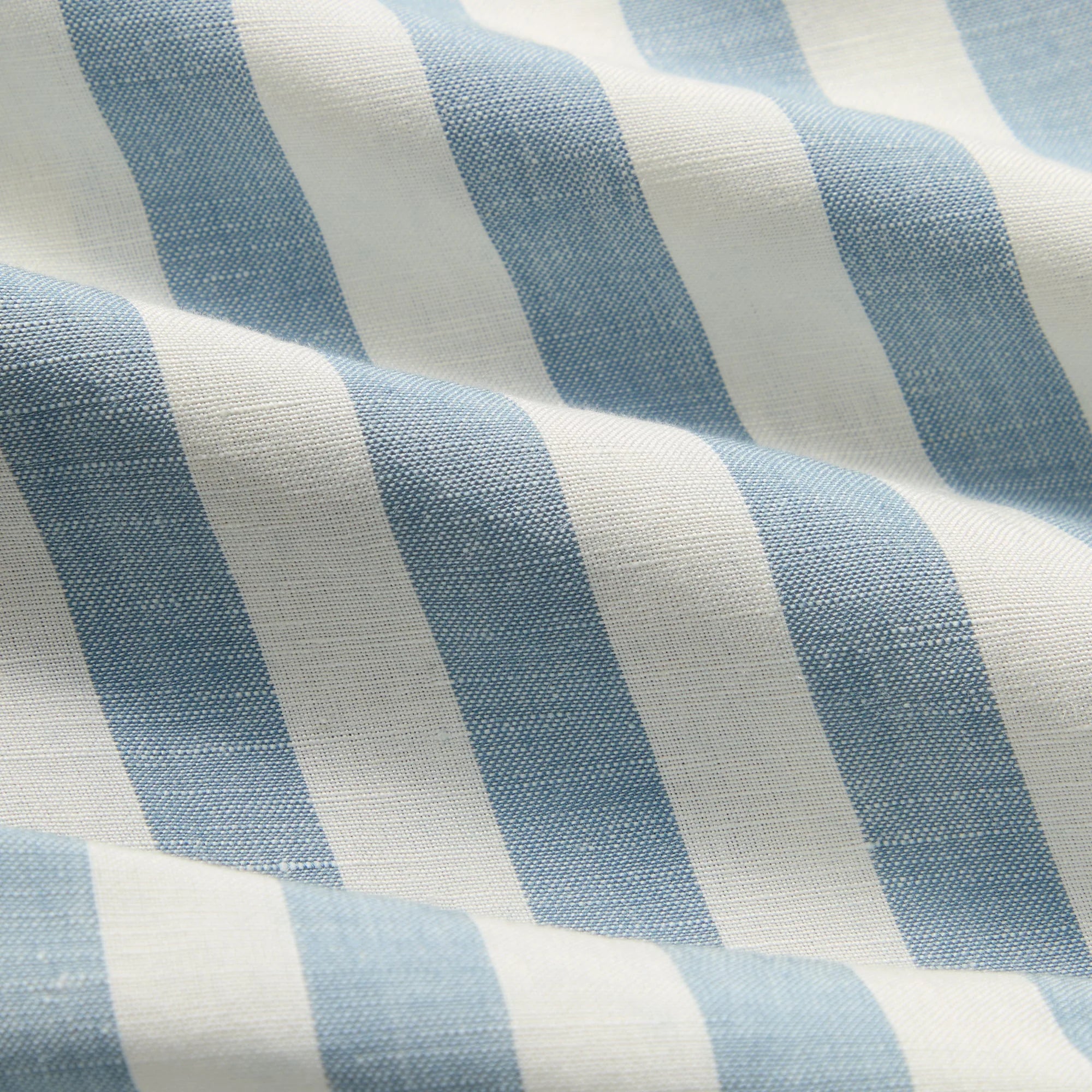 Kith Spun Silk Linen Stripe Kellen Short - Light Indigo
