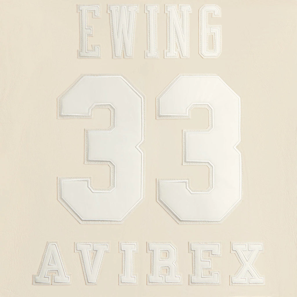 Kith & AVIREX for the New York Knicks Patrick Ewing Legend Jacket - Sandrift