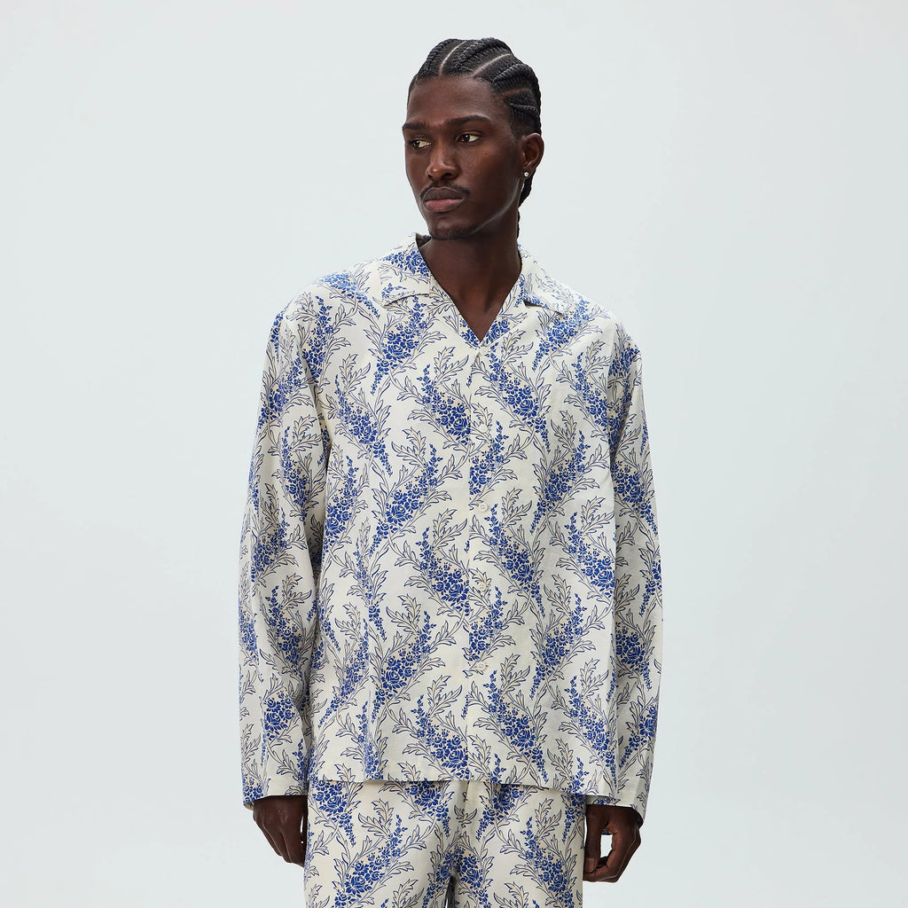 Kith Cupro Linen Long Sleeve Adonis Shirt - Cyclone