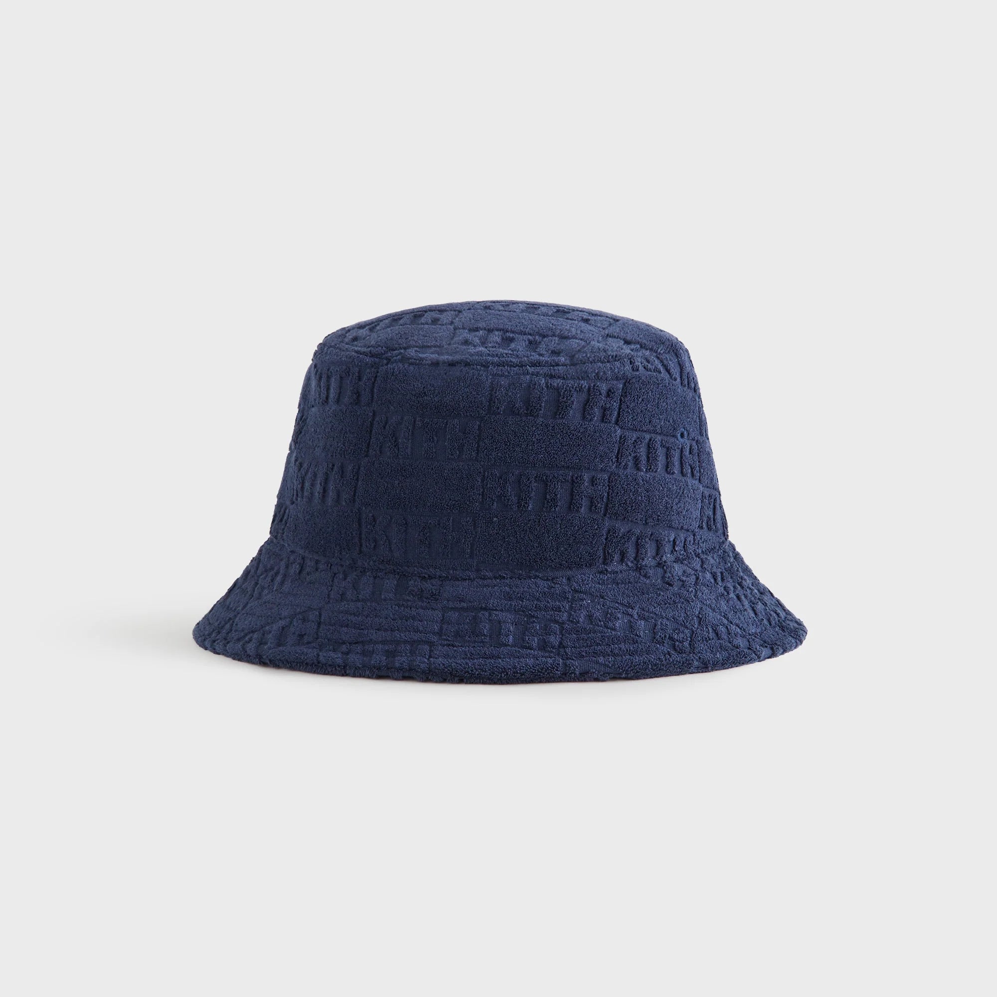 Kith Classic Logo Towel Terry Dawson Bucket Hat - Nocturnal