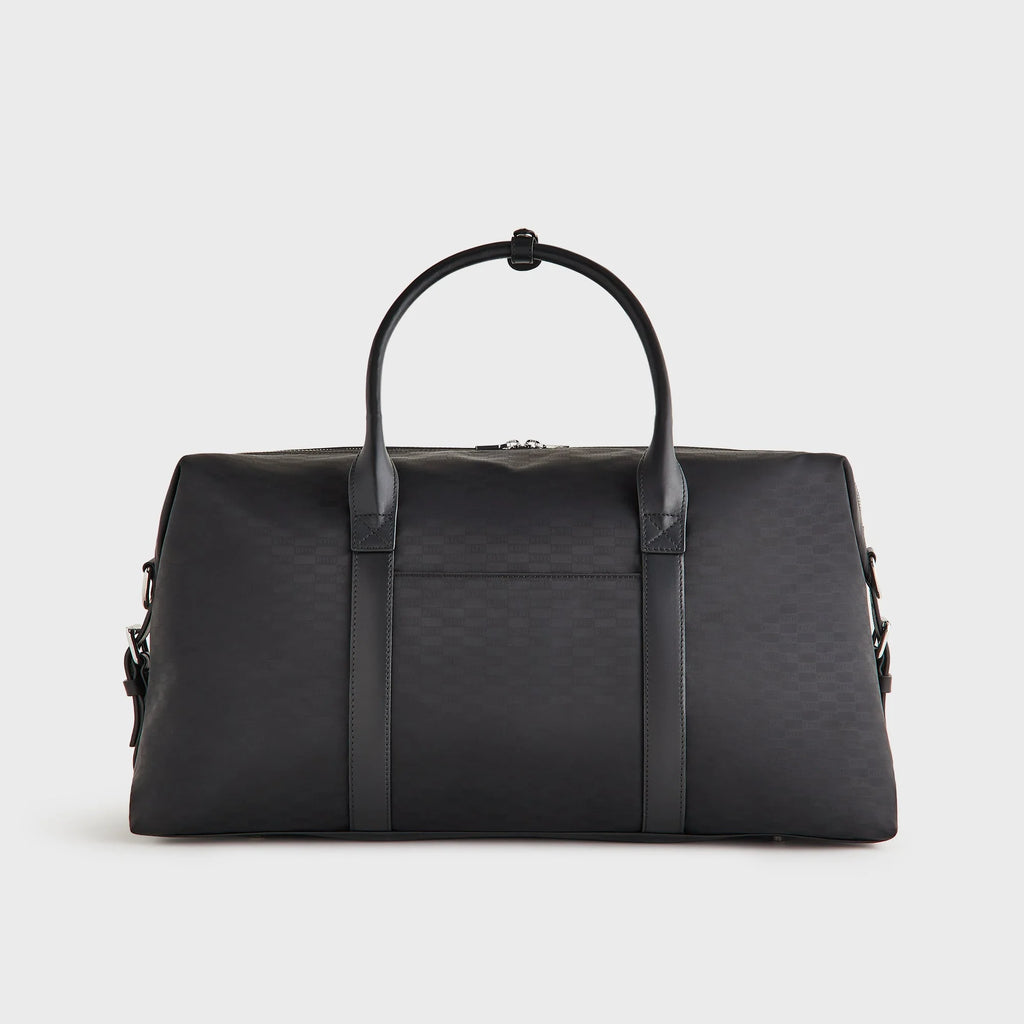 Kith Monogram Nylon Leather Duffle Bag - Black