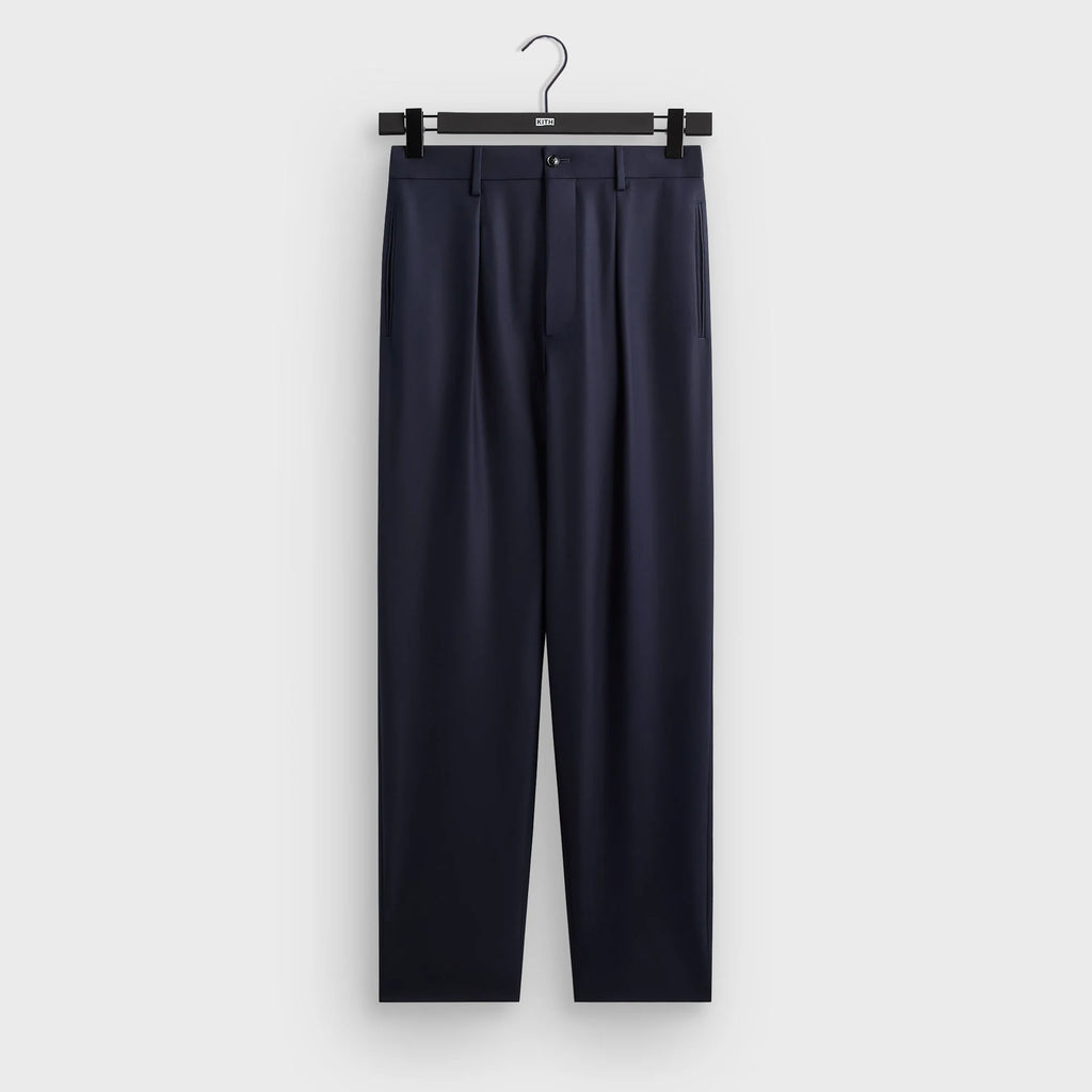 Giorgio Armani & Kith &Kin Flat Front Trouser - Blue / Navy