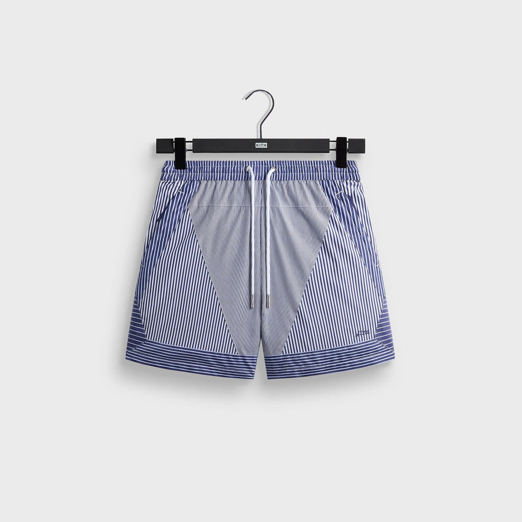 Kith Poplin Stripe Turbo Short - Darkshore