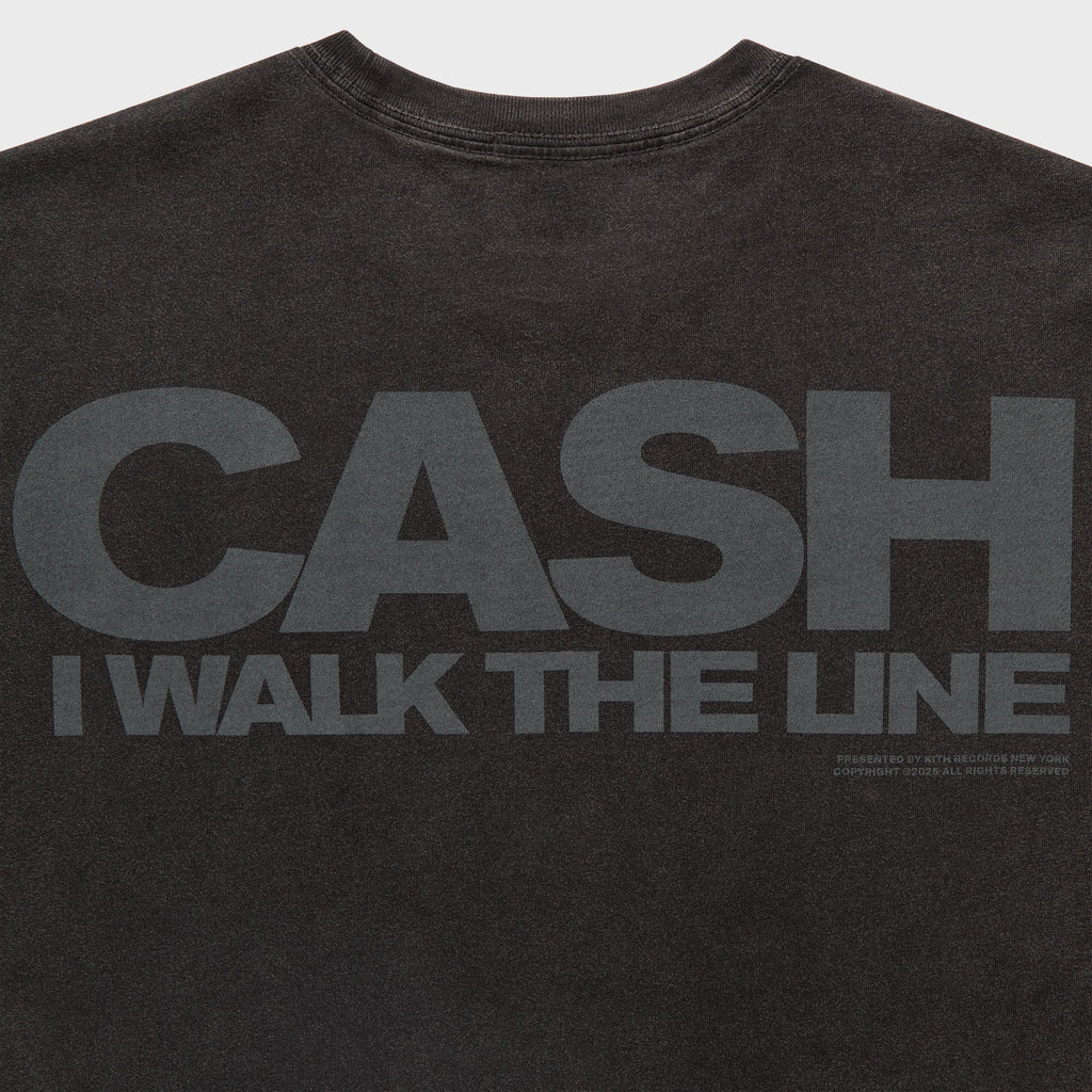 Kith Records for Johnny Cash I Walk The Line Vintage Tee - Black