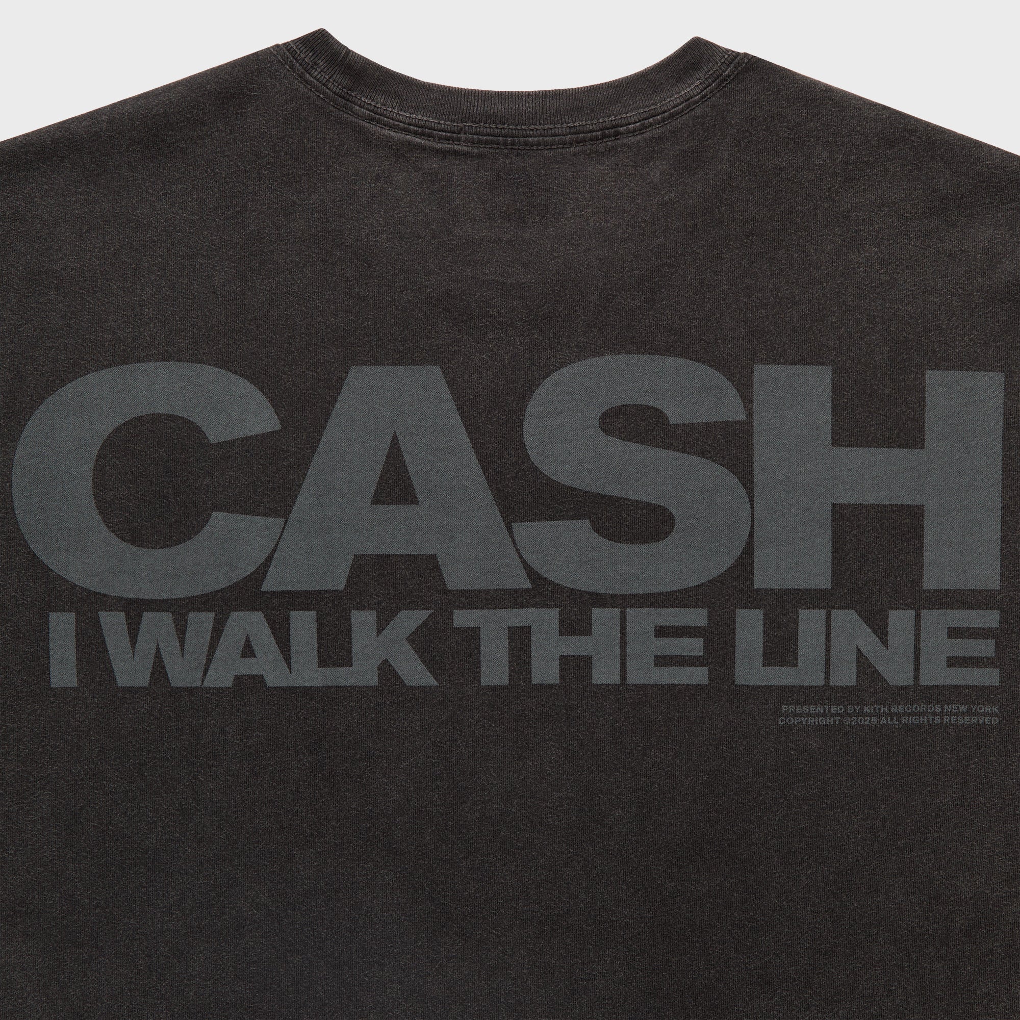 Kith Records for Johnny Cash I Walk The Line Vintage Tee - Black