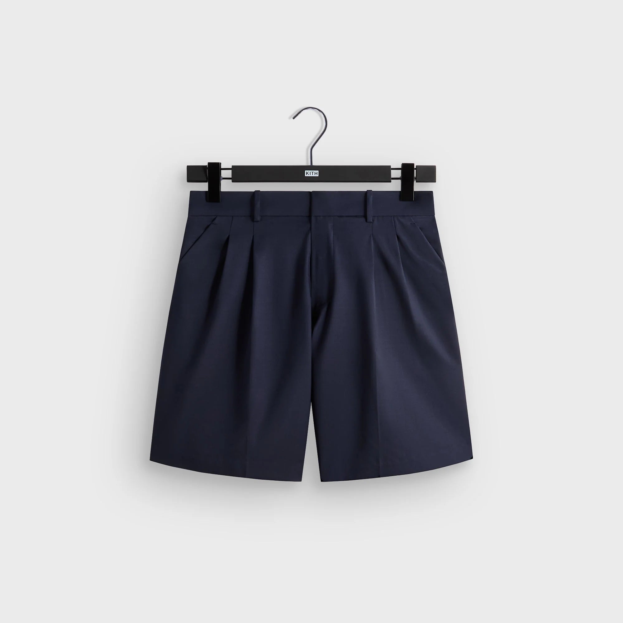 &Kin Tropical Wool Emrys Pleated Short - Nocturnal