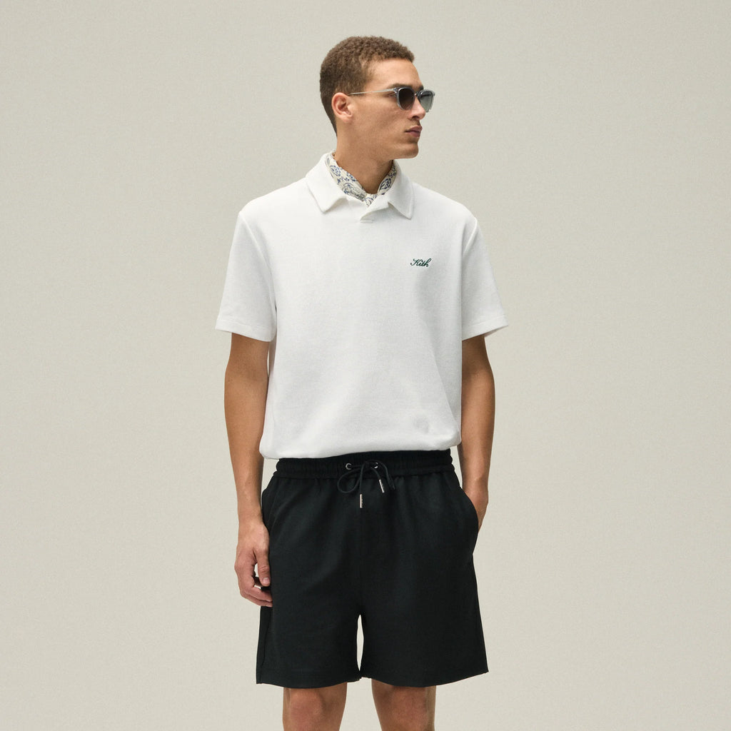 Kith Micro Waffle Drew Polo Shirt - White