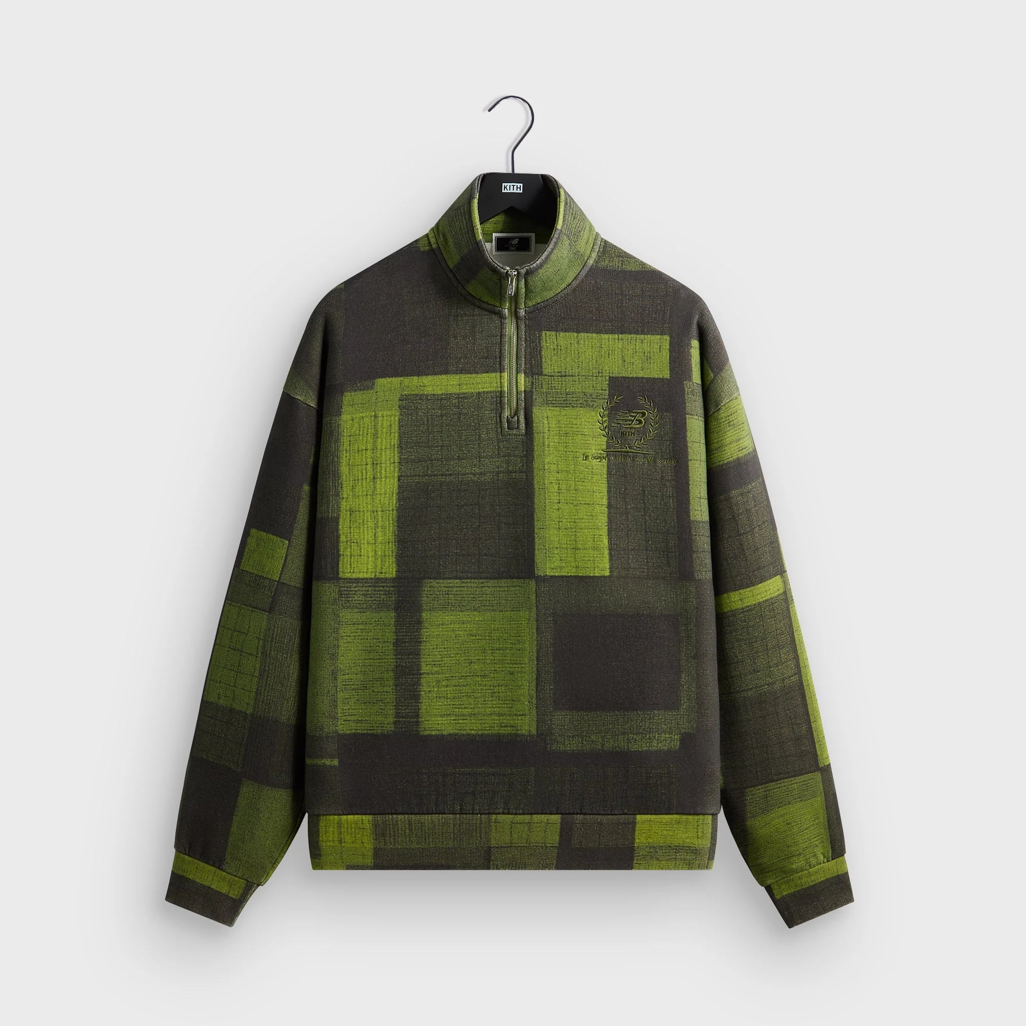 Kith & New Balance Woodblock Nelson Quarter Zip - Calliste