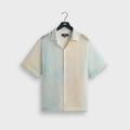 Kith Cloud Dye Cotton Mesh Thompson Camp Collar Shirt - Larimar