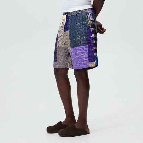 &Kin Tal Patchwork Short - Blue / Multi