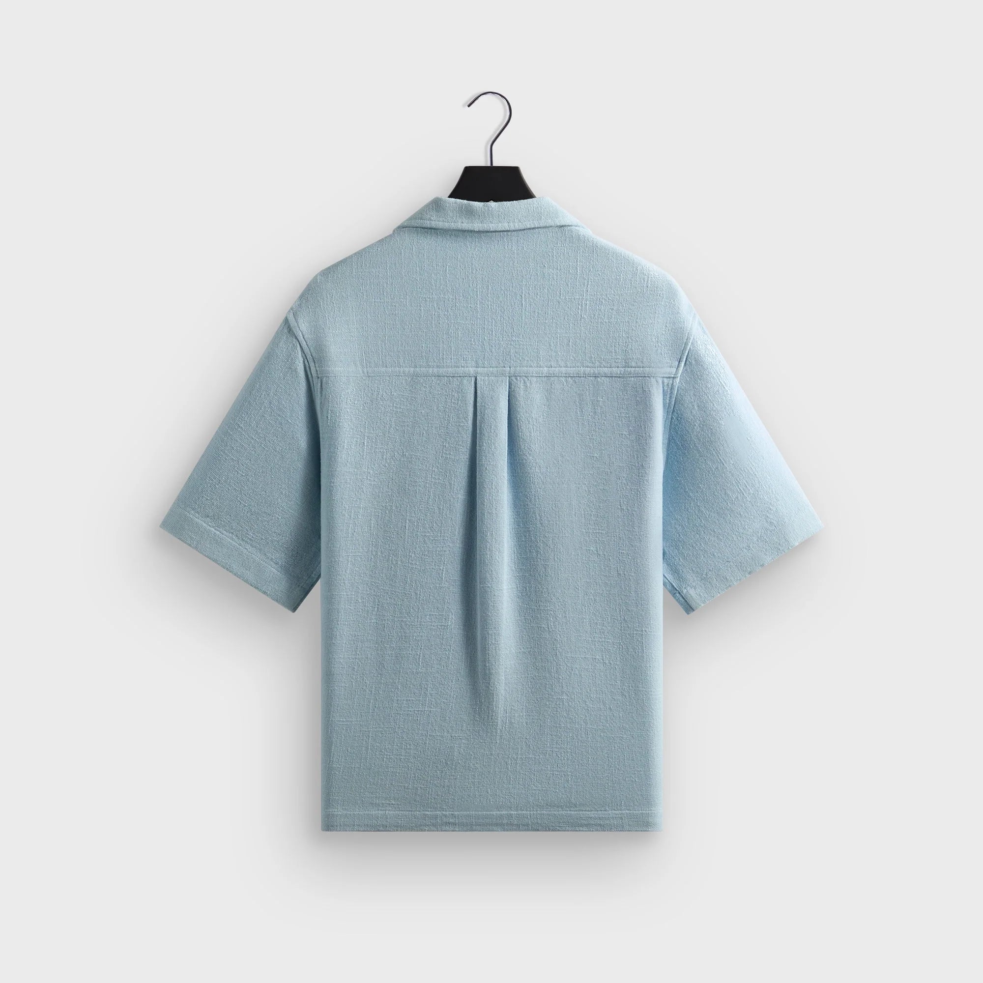 Kith Soft Woven Cropped Beckham Camp Collar Shirt - Light Indigo