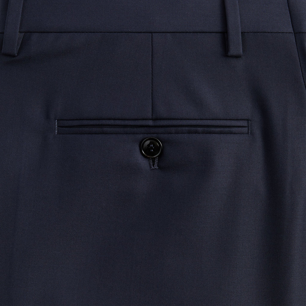 Giorgio Armani & Kith &Kin Flat Front Trouser - Blue / Navy
