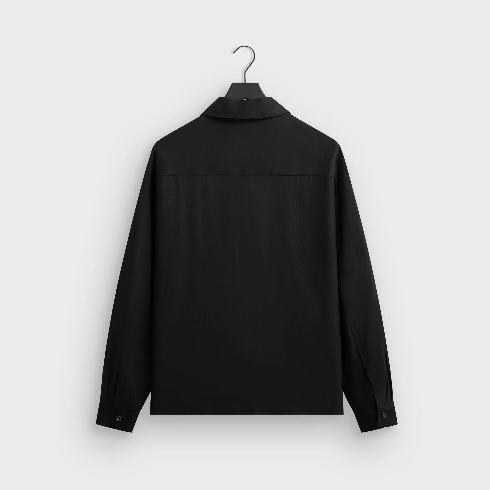 &Kin Textured Viscose Ace Buttondown - Black
