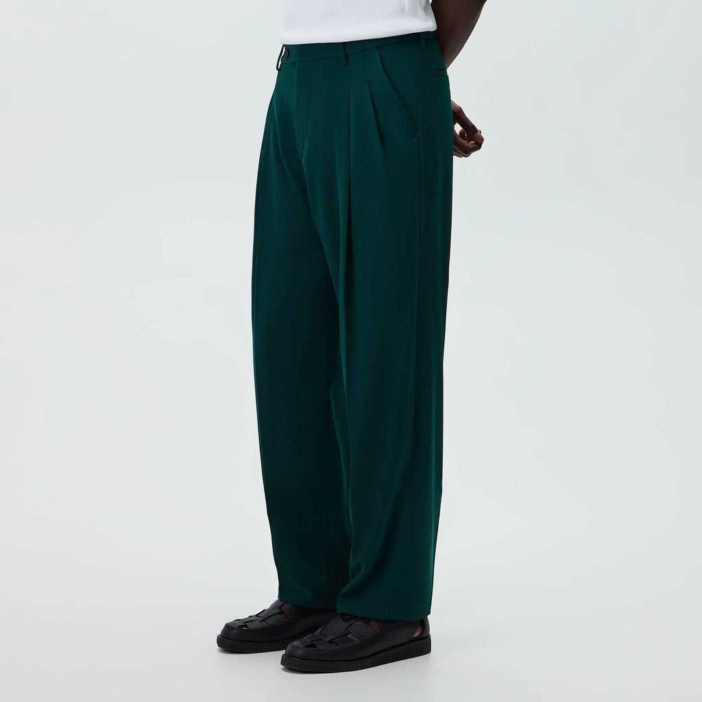 Kith Drape Twill Kylan Pleated Trouser - Chronicle