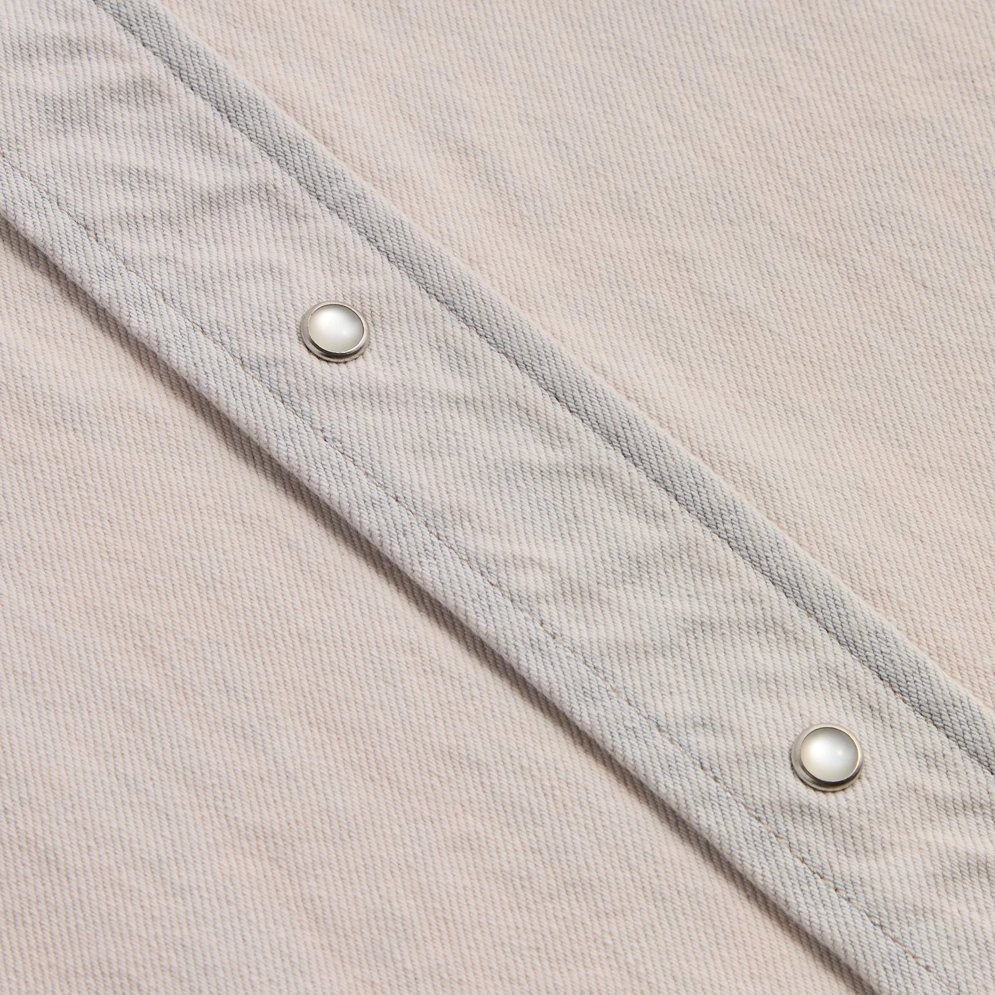 Kith Midweight Denim Long Sleeve Warwick Shirt - Washed Pastel