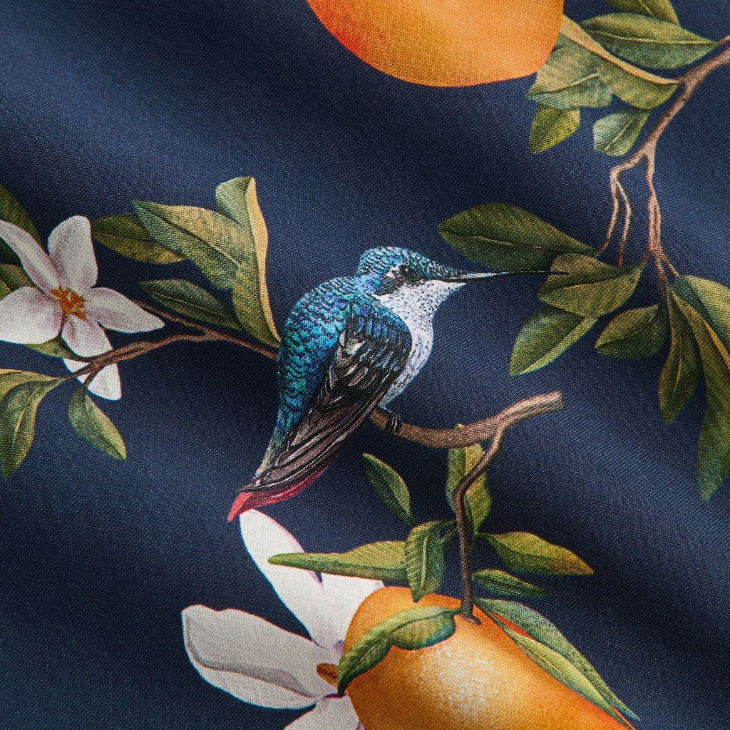 &Kin Citrus Garden Thompson Camp Collar Shirt - Nocturnal