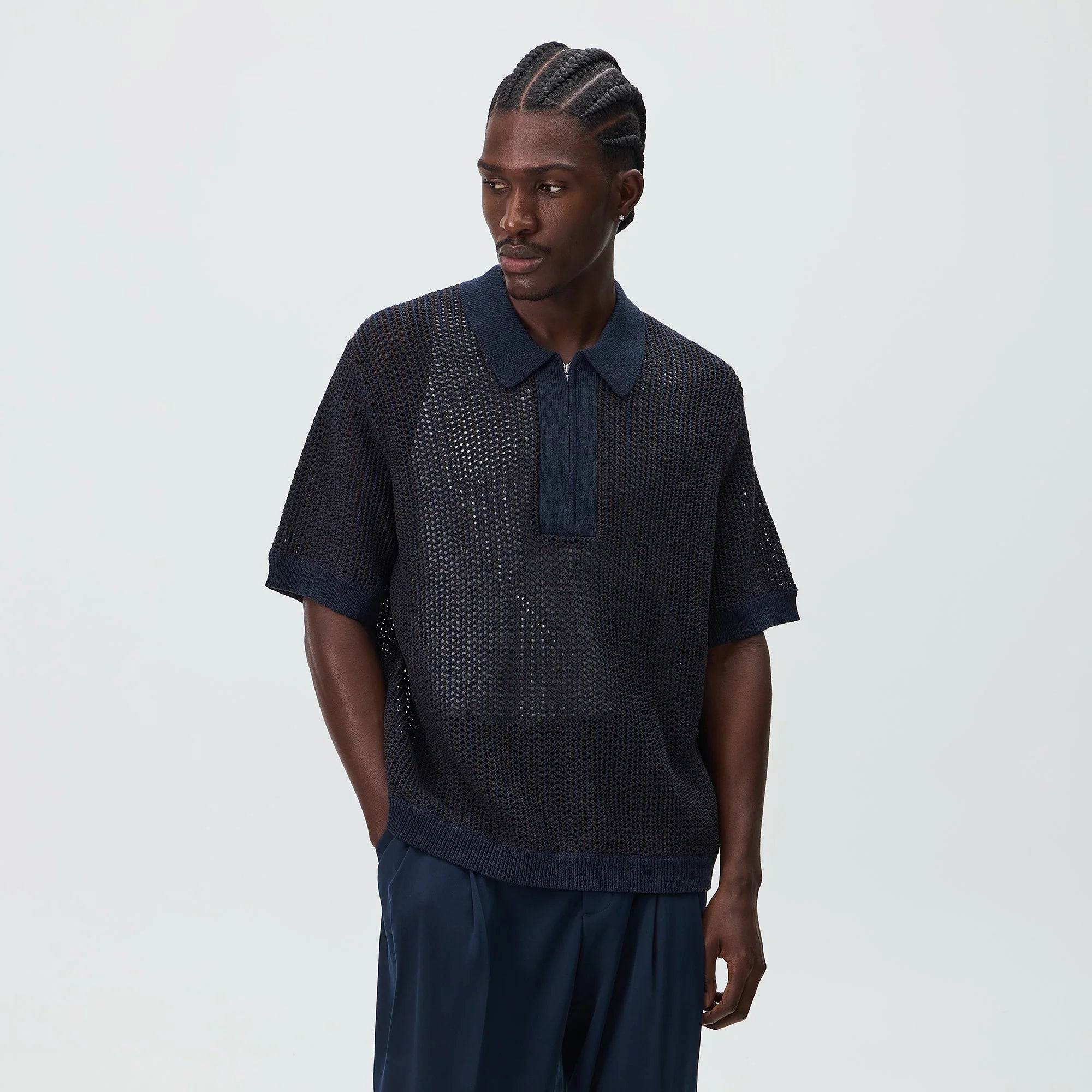 Kith Knit Nash Polo - Cosmos
