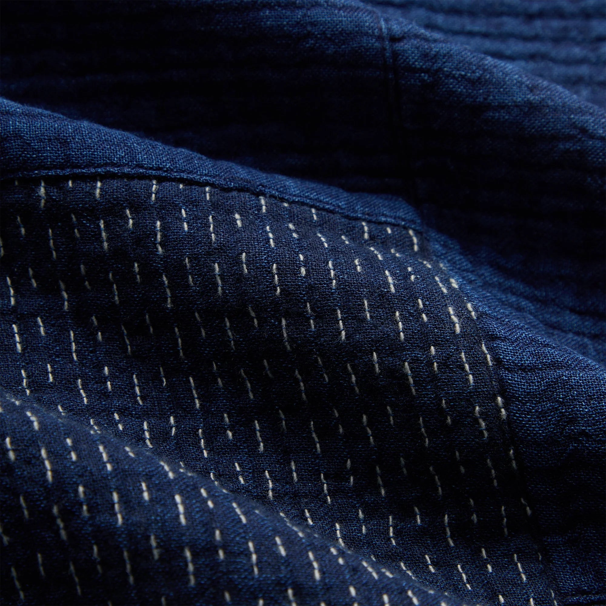 Kith Stitched Patchwork Connor Blouson Jacket - Dark Indigo