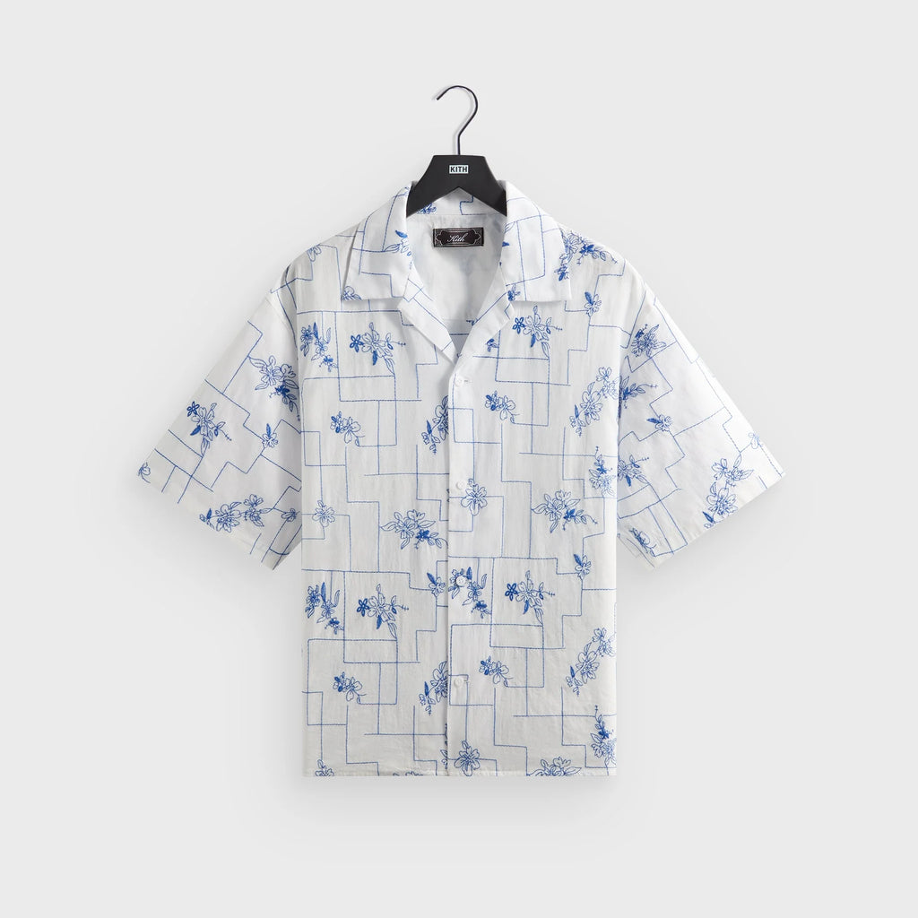 Kith Embroidered Cotton Voile Gianni Shirt - White
