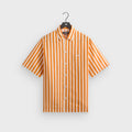 Kith Striped Thompson Camp Collar Shirt - Tiger