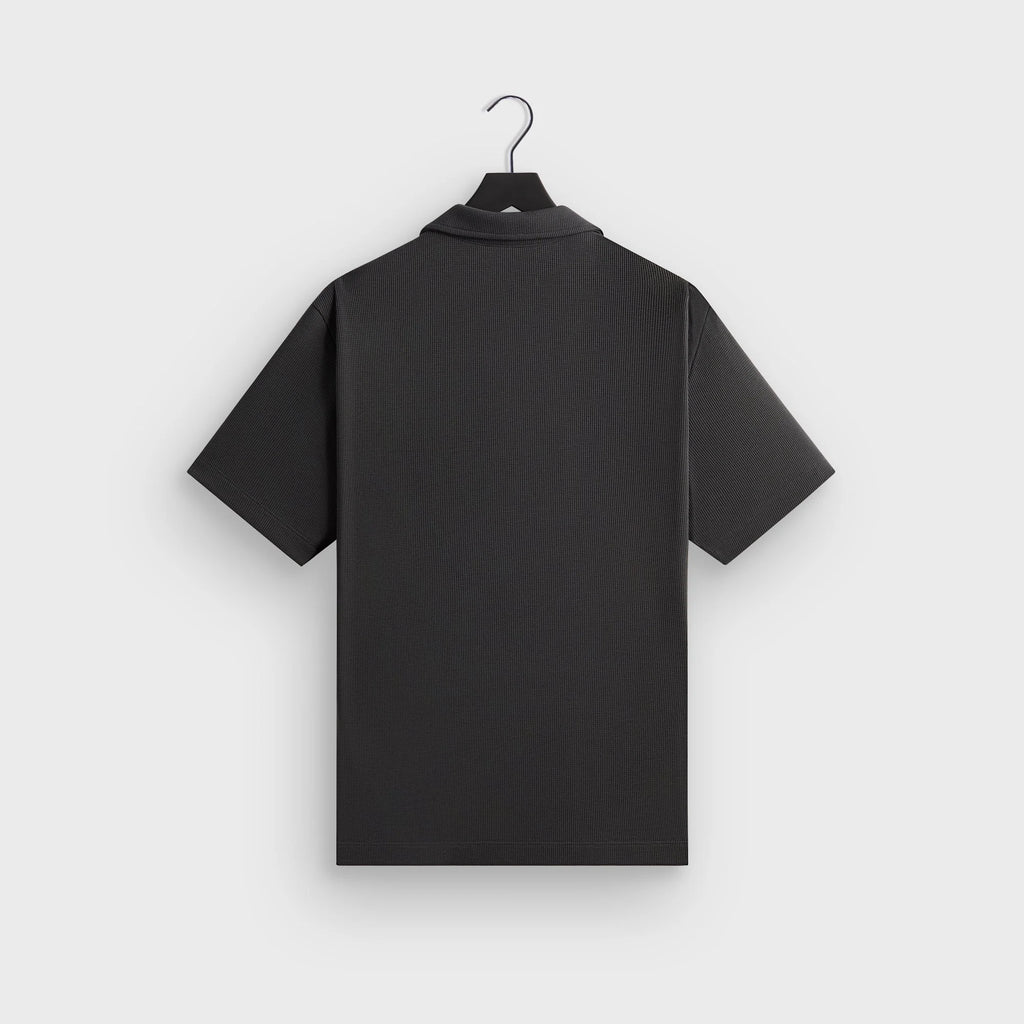 Kith Micro Waffle Drew Polo - Carbon