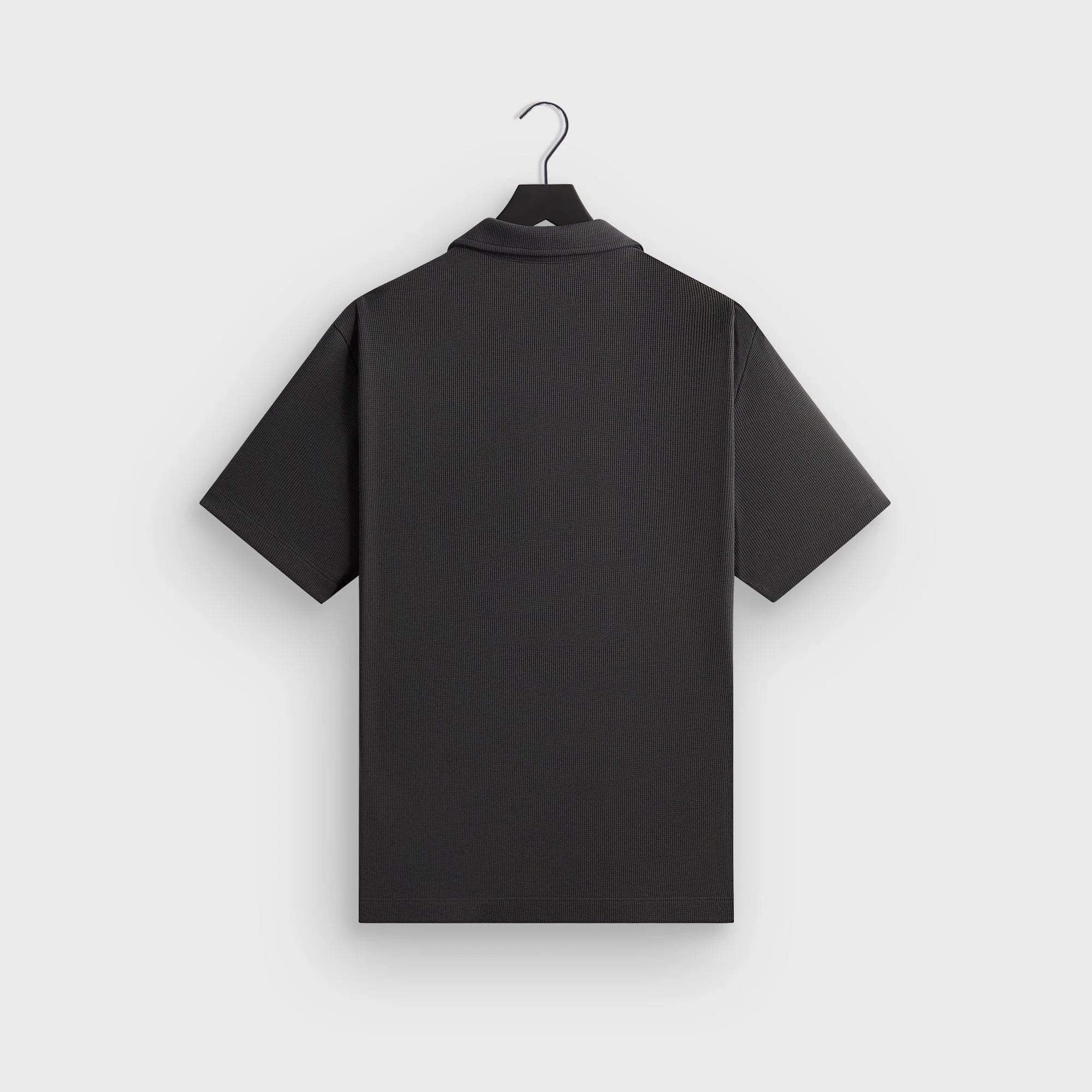 Kith Micro Waffle Drew Polo - Carbon