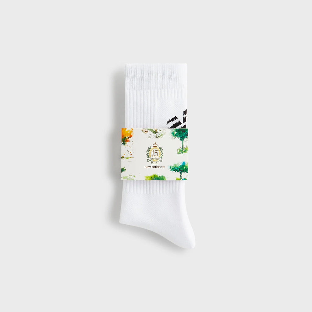 Kith & New Balance Big Logo Crew Socks - White