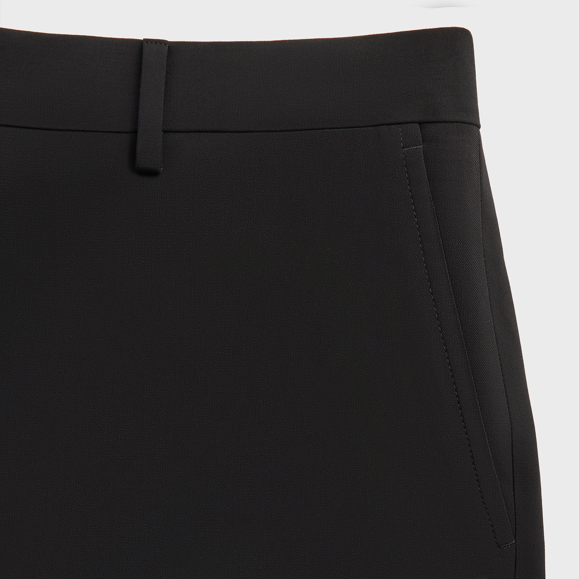Giorgio Armani & Kith &Kin Milano Crepe Flat Front Trouser - Black
