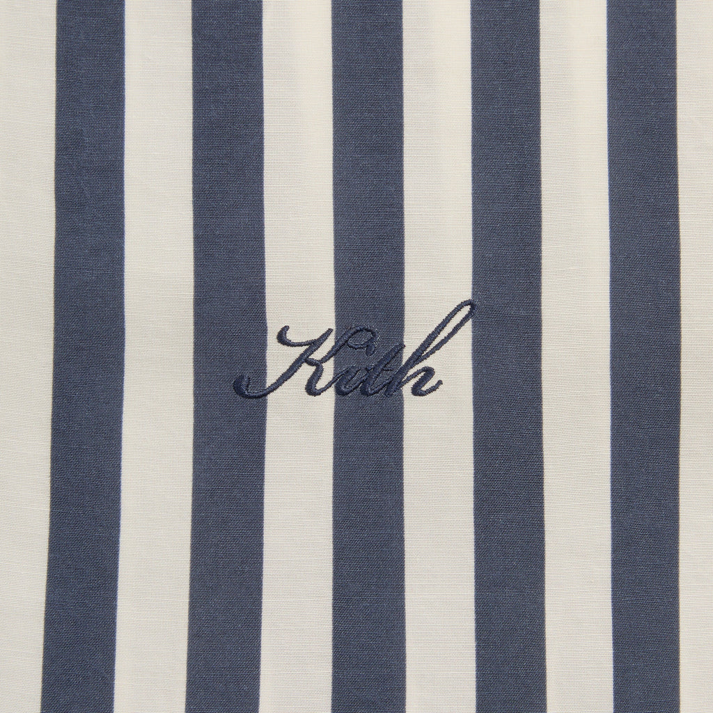 Kith Striped Thompson Camp Collar Shirt - Nocturnal