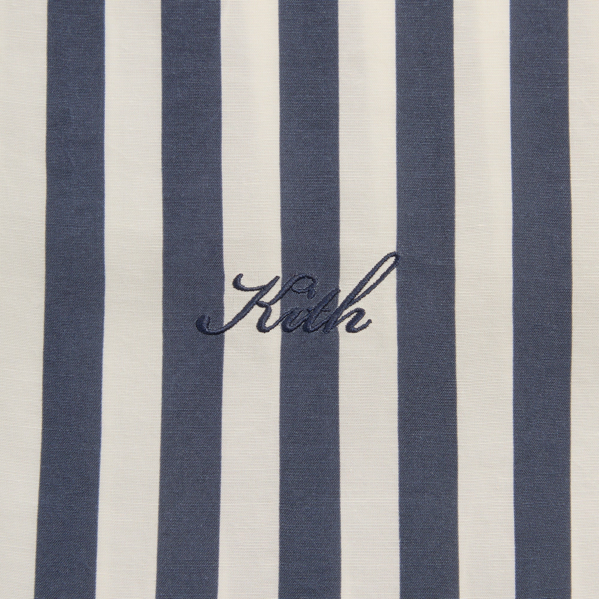 Kith Striped Thompson Camp Collar Shirt - Nocturnal