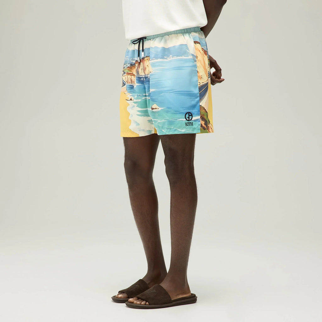Giorgio Armani & Kith Malibu Collins Swim Short - Multi