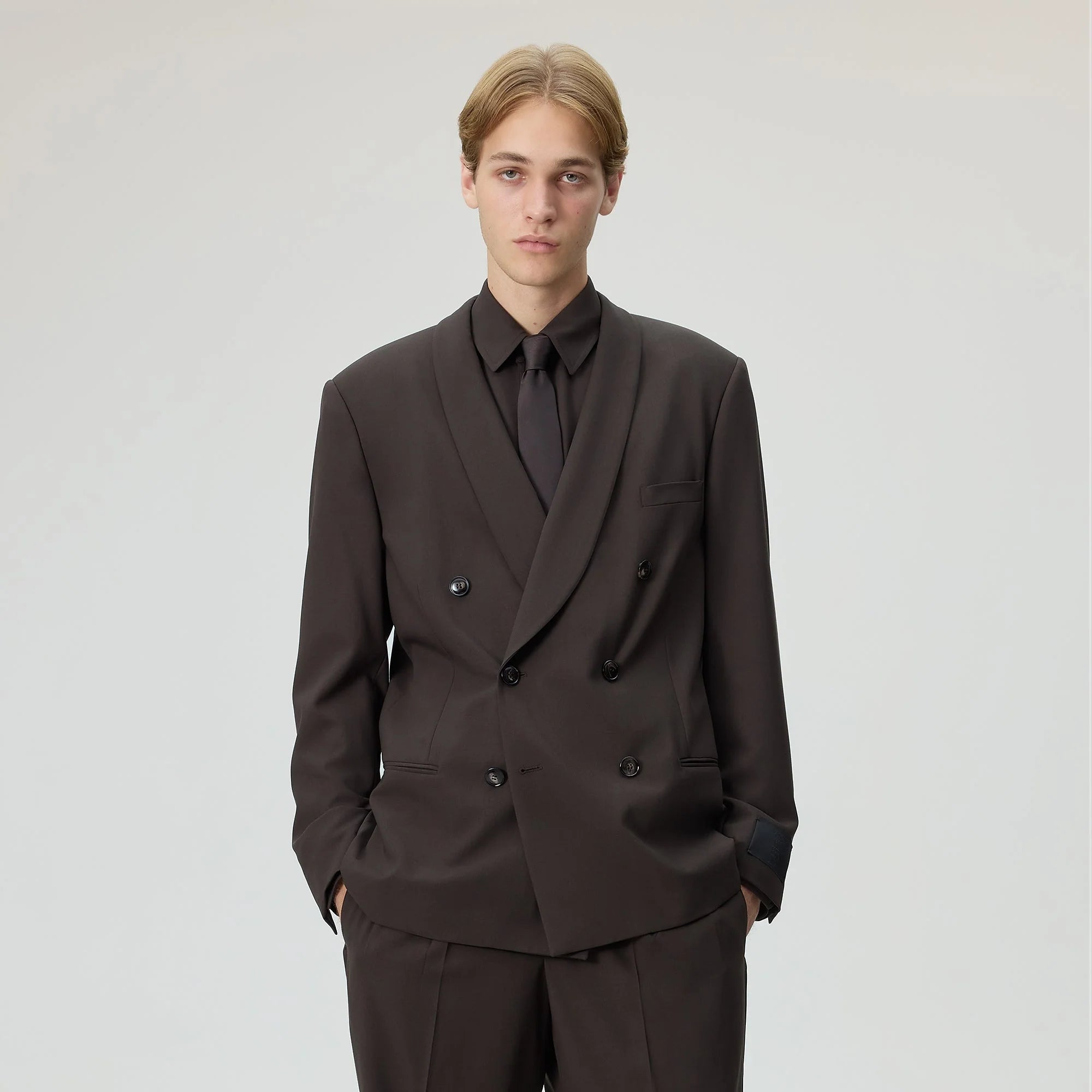 Giorgio Armani & Kith &Kin The Artist Virgin Wool Double-Breasted Jacket - Kindling