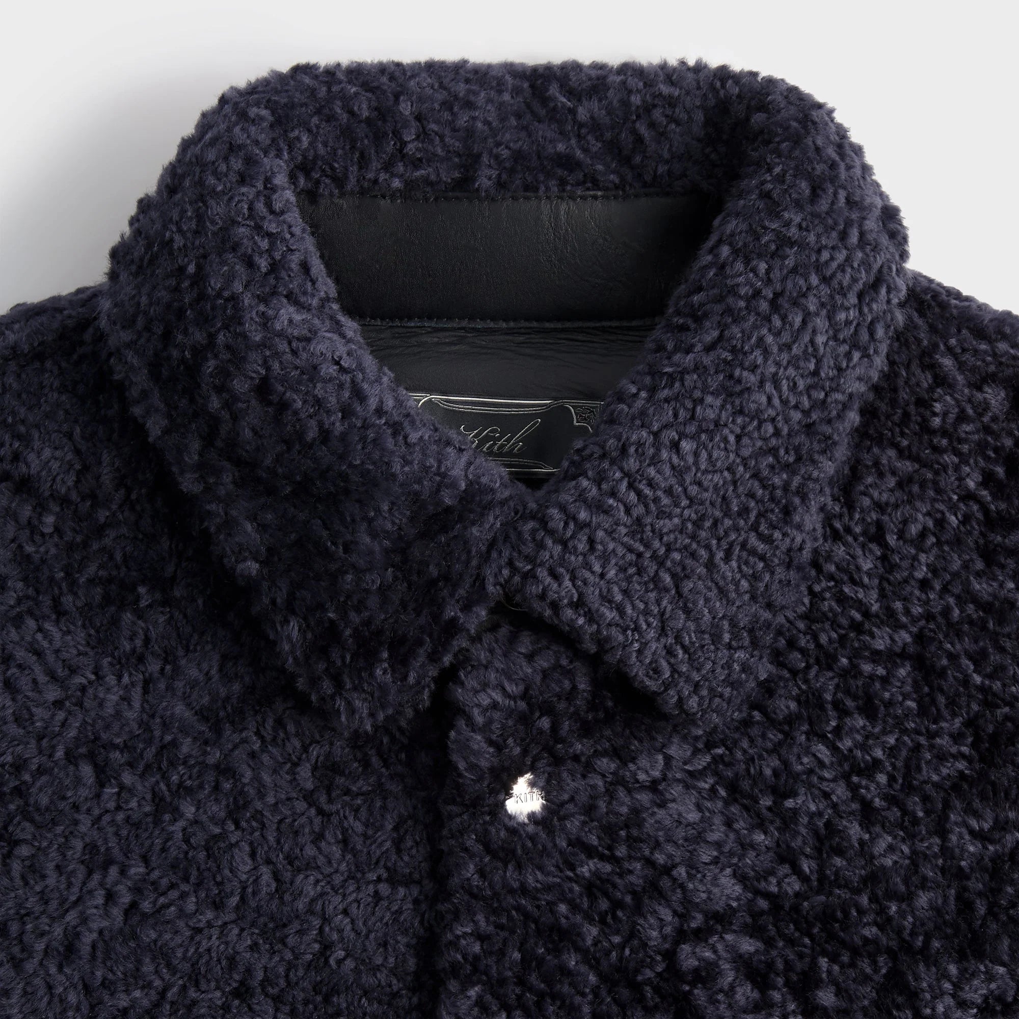 Kith Shearling Ace Shirt Jacket - Ink