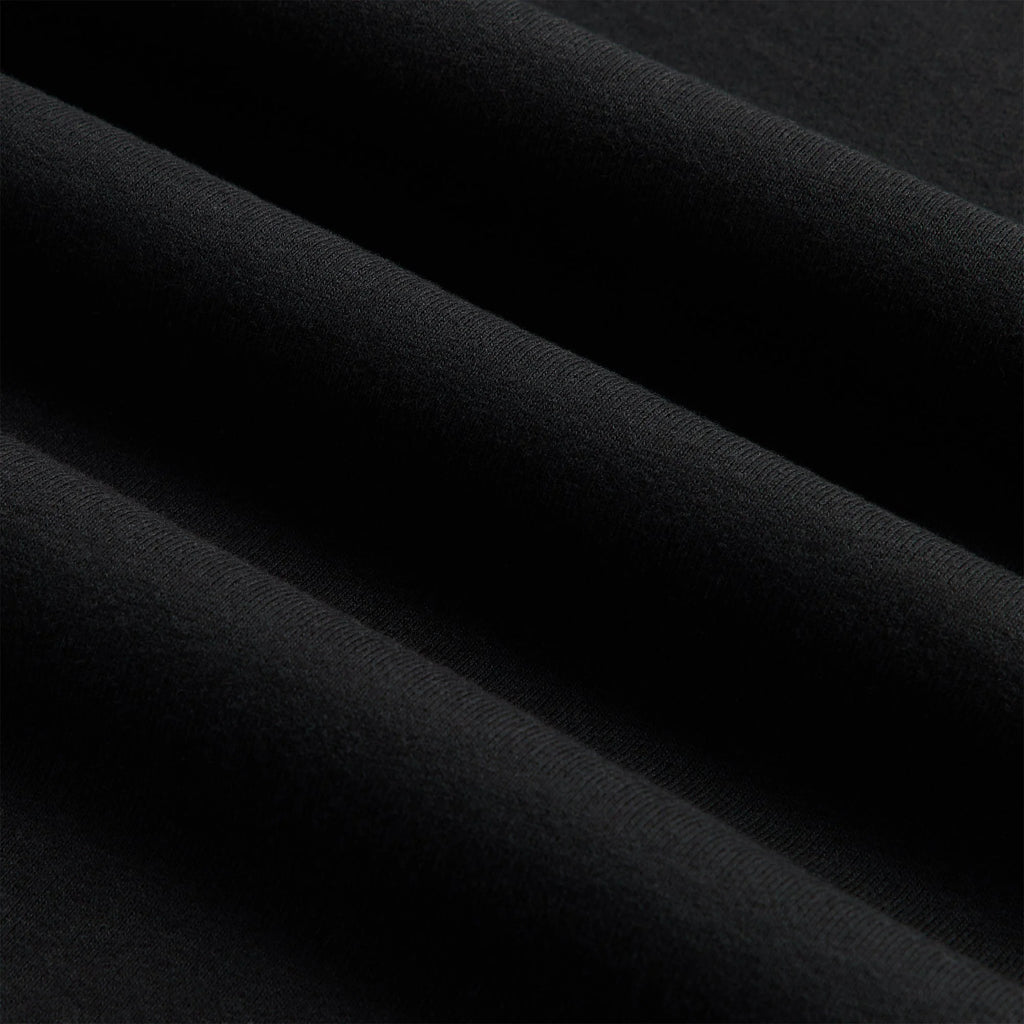 Kith Rib Neck Cropped Camden Hoodie - Black