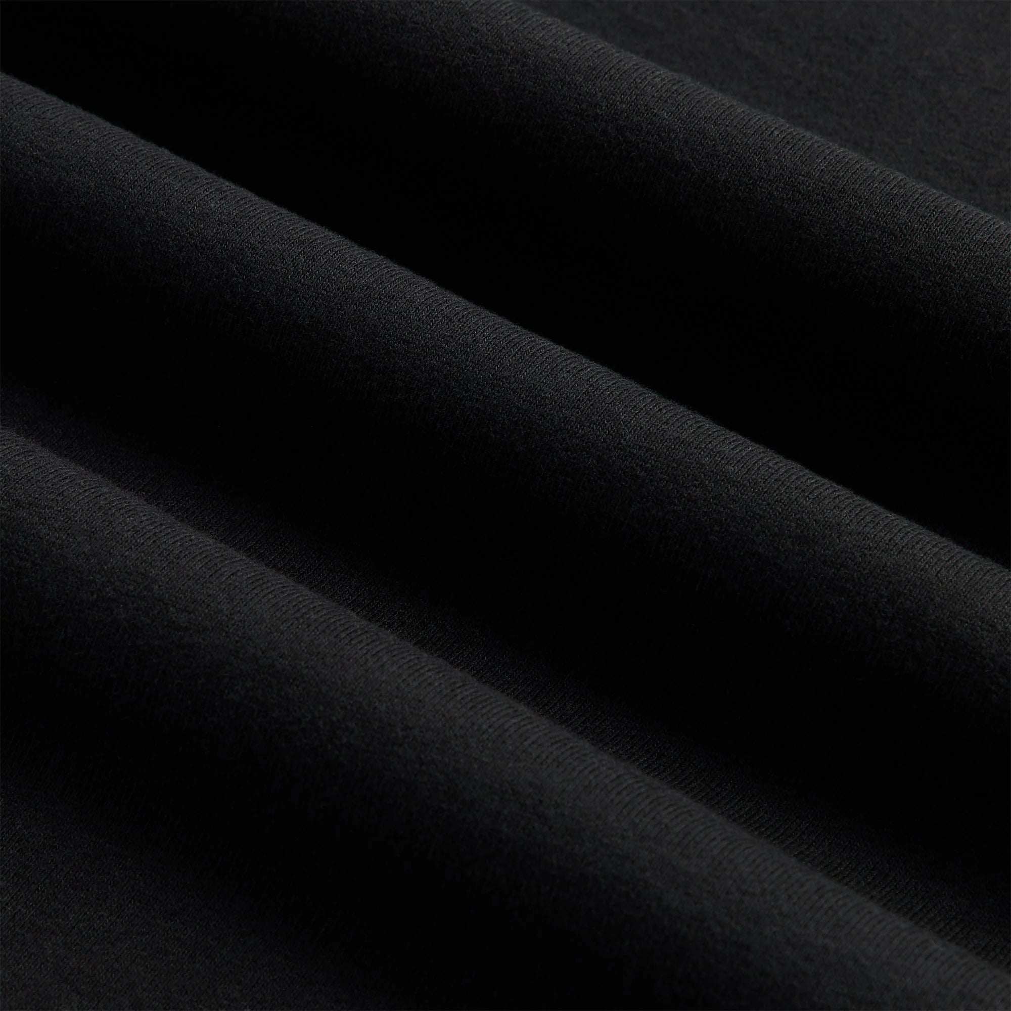 Kith Rib Neck Cropped Camden Hoodie - Black