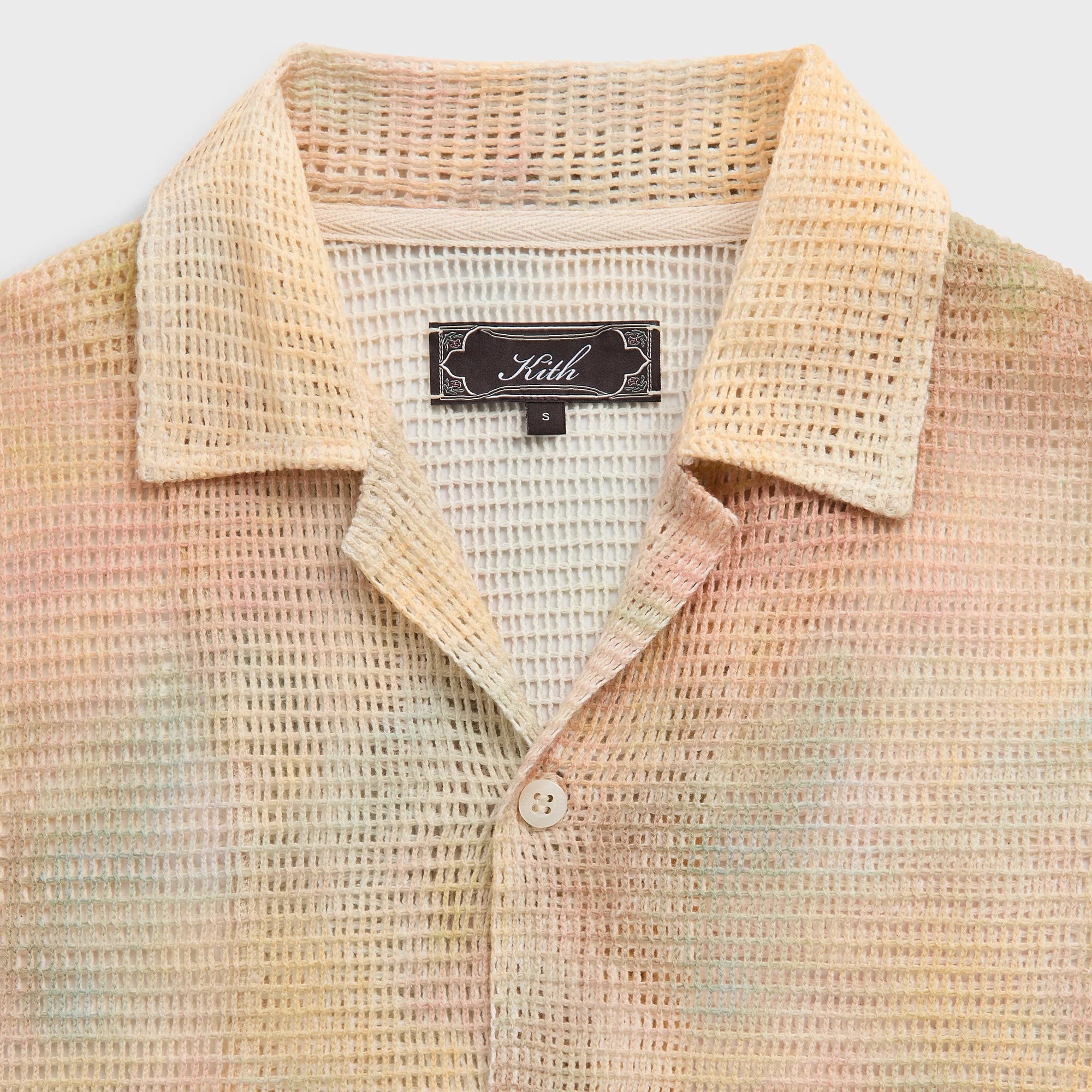 Kith Cloud Dye Cotton Mesh Thompson Camp Collar Shirt - Sedona