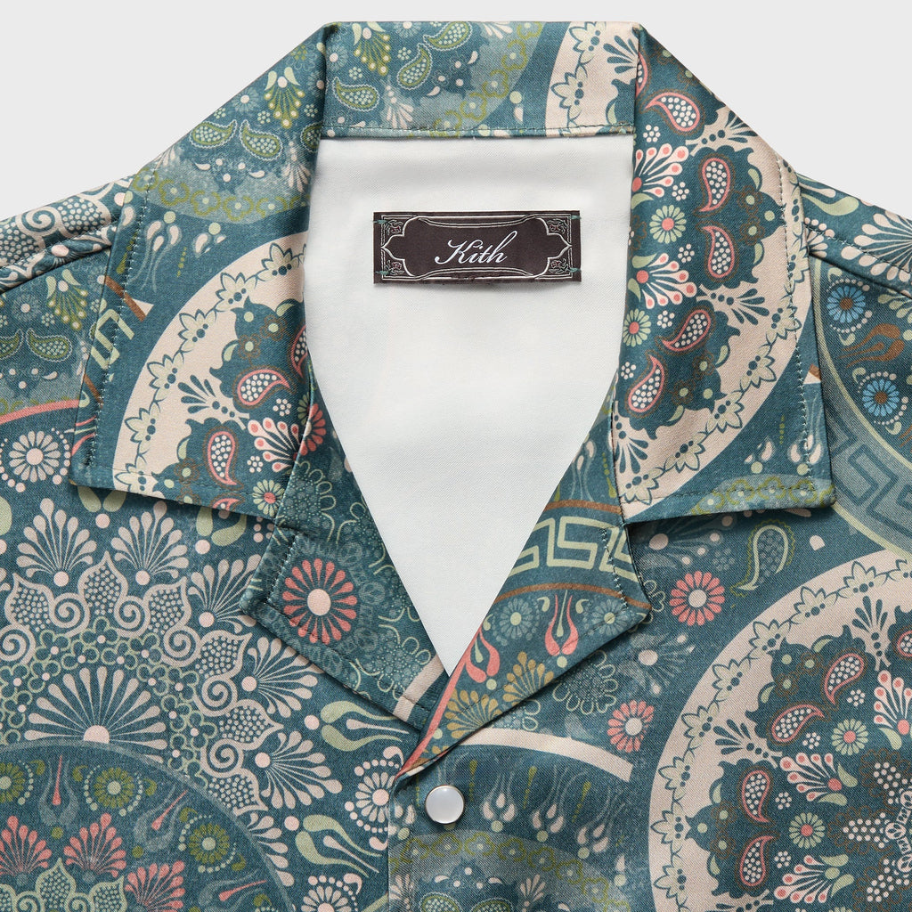 Kith Mosaic Mandala Thompson Camp Collar Shirt - Stadium