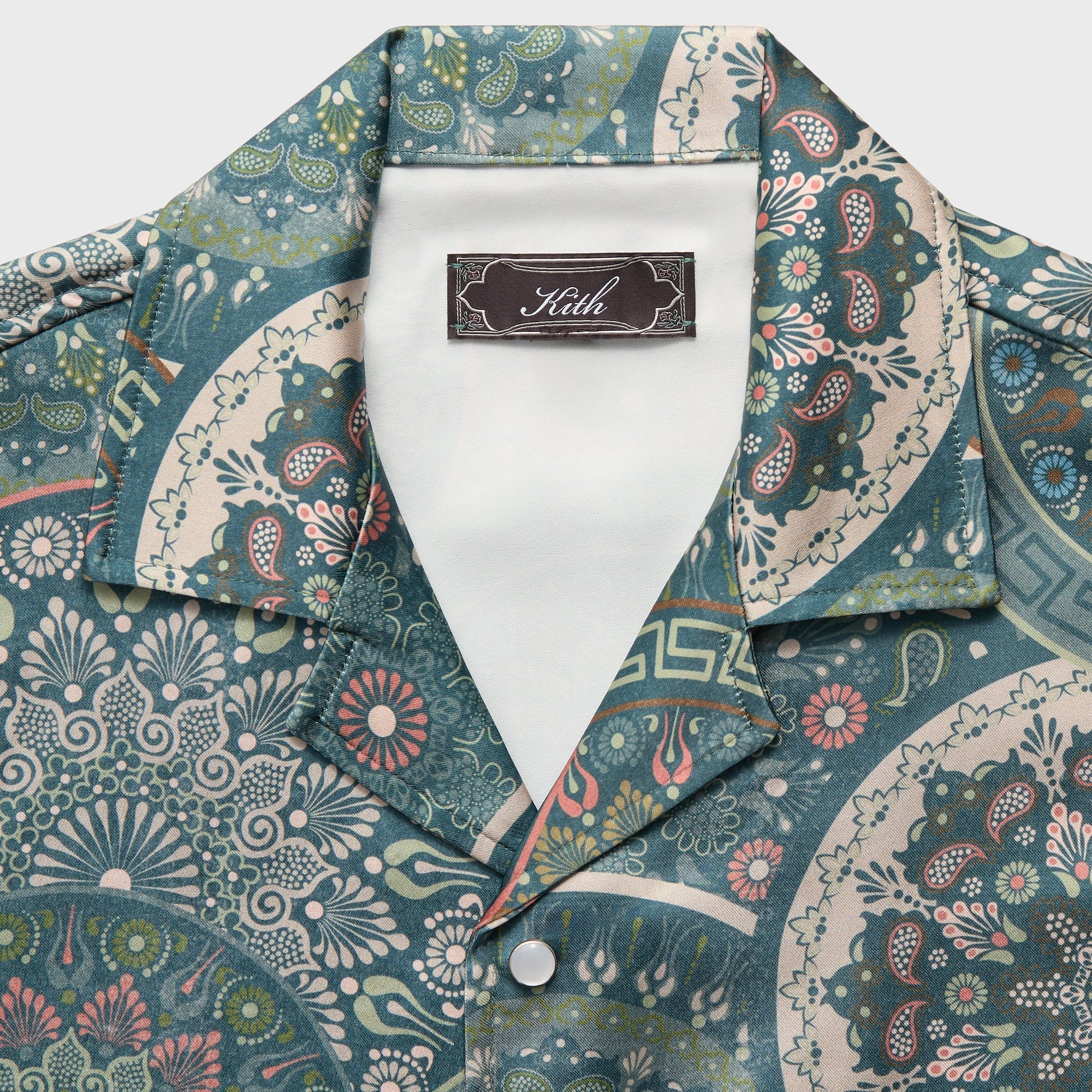 Kith Mosaic Mandala Thompson Camp Collar Shirt - Stadium