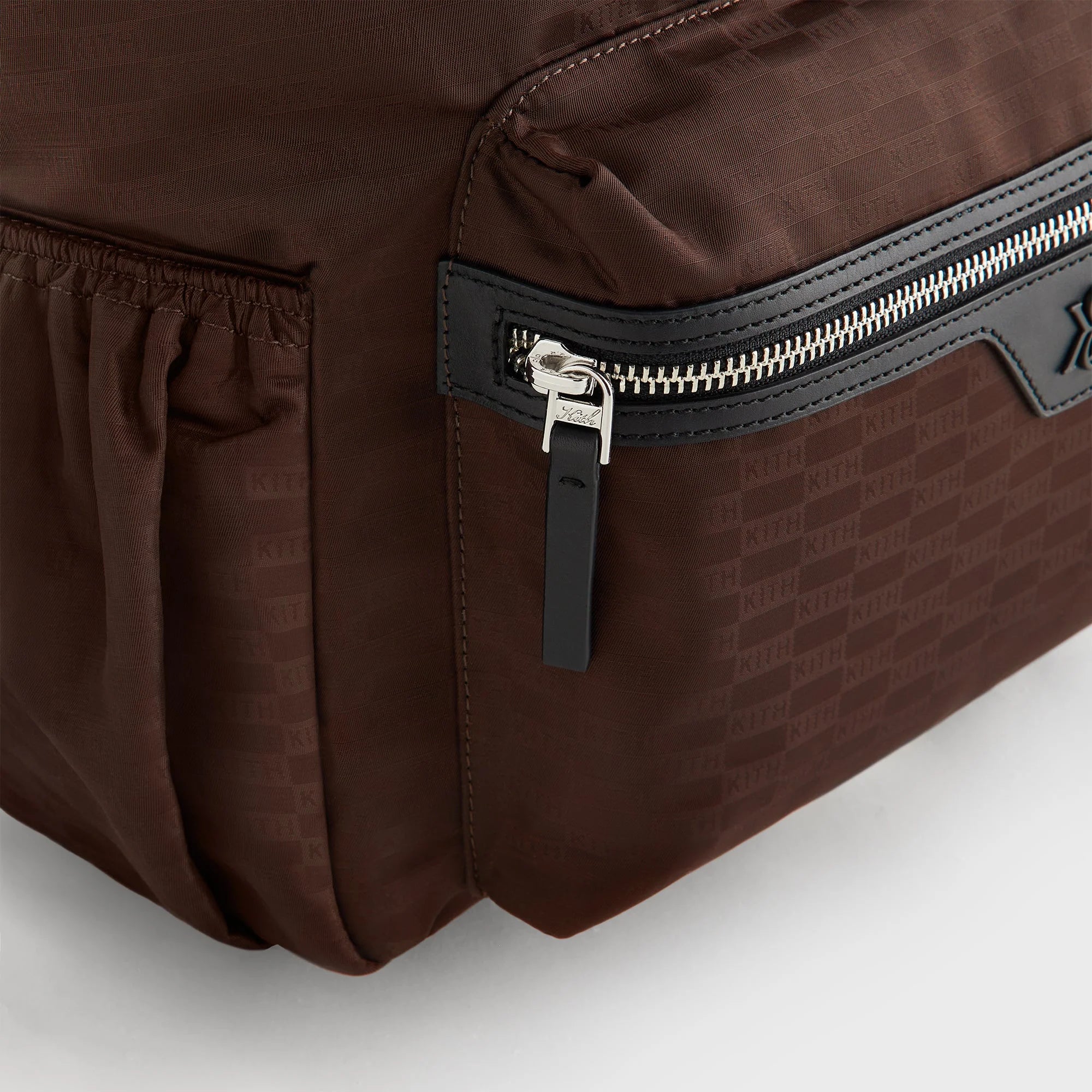Kith Monogram Nylon Jacquard Backpack - Dark Roast