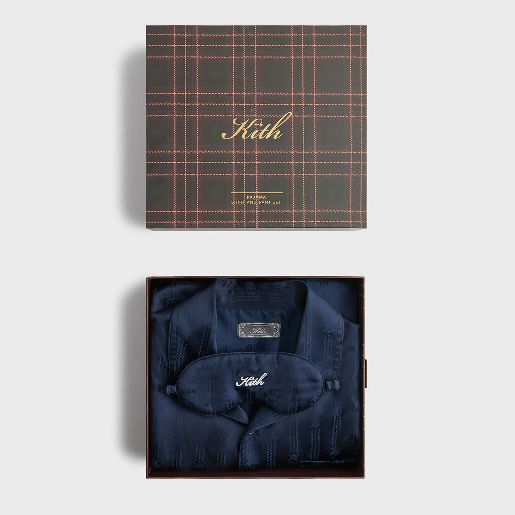 Kith Crest Monogram Pajama Set - Nocturnal
