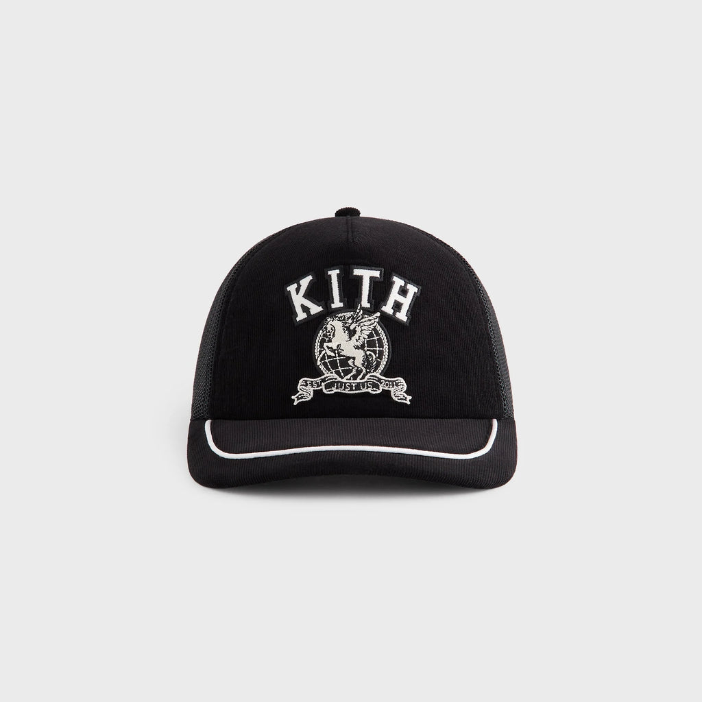 Kith Micro Cord Nolan Trucker Hat - Black