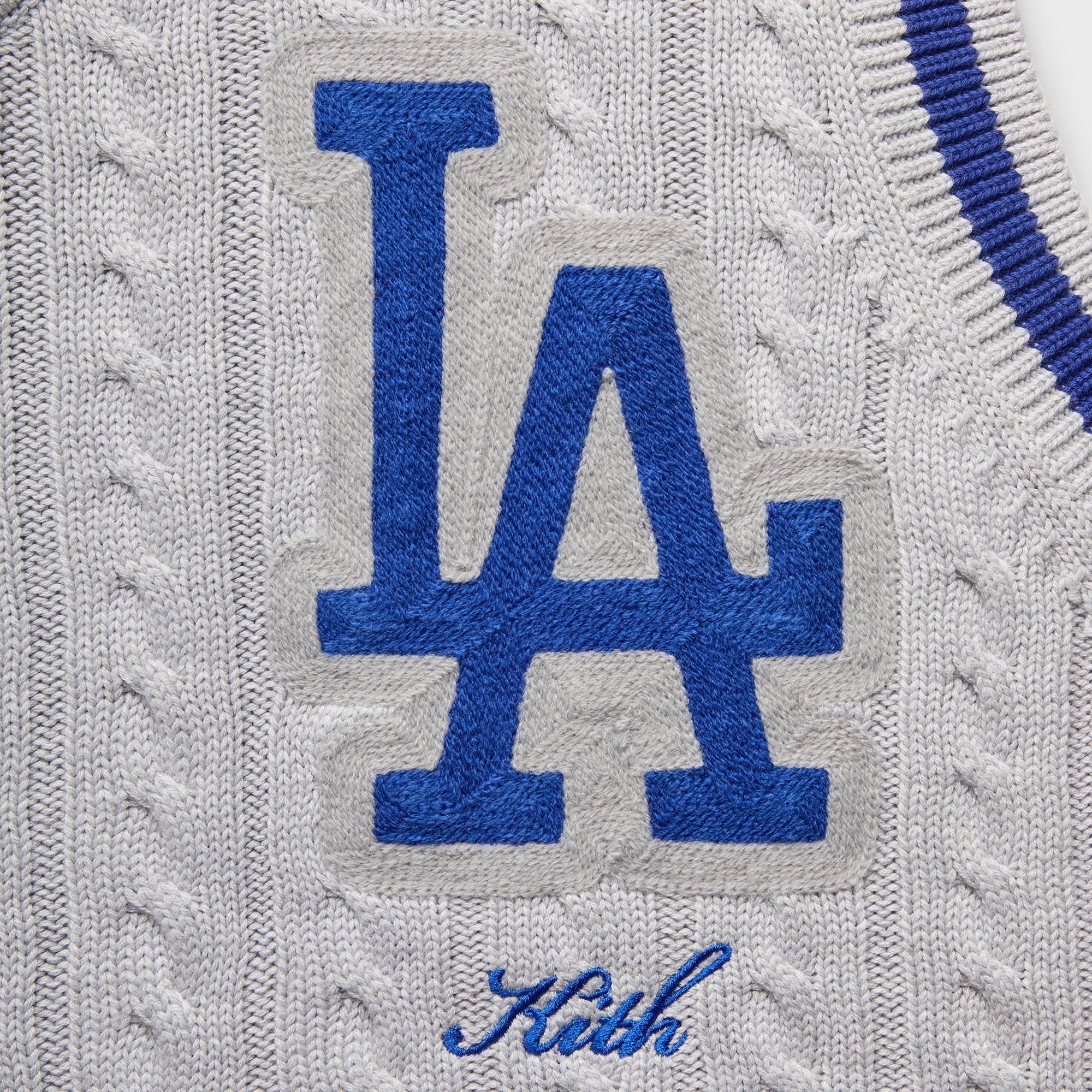 Kith for the Los Angeles Dodgers Aiken Vest - Light Heather Grey