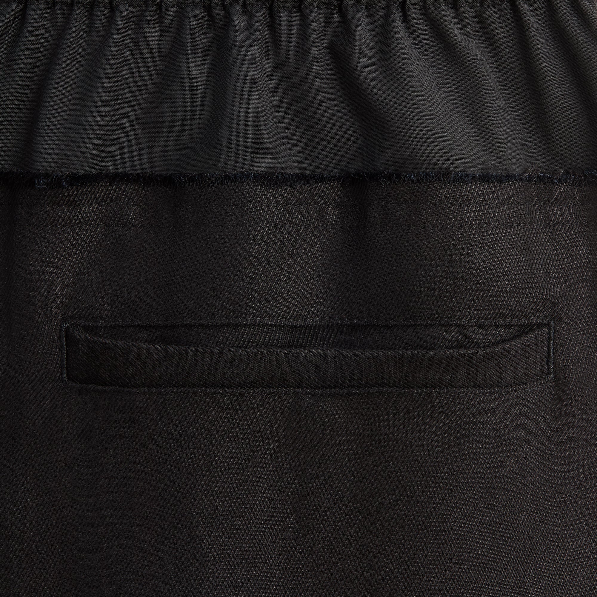 &Kin Linen Viscose Twill Emil Pant - Black