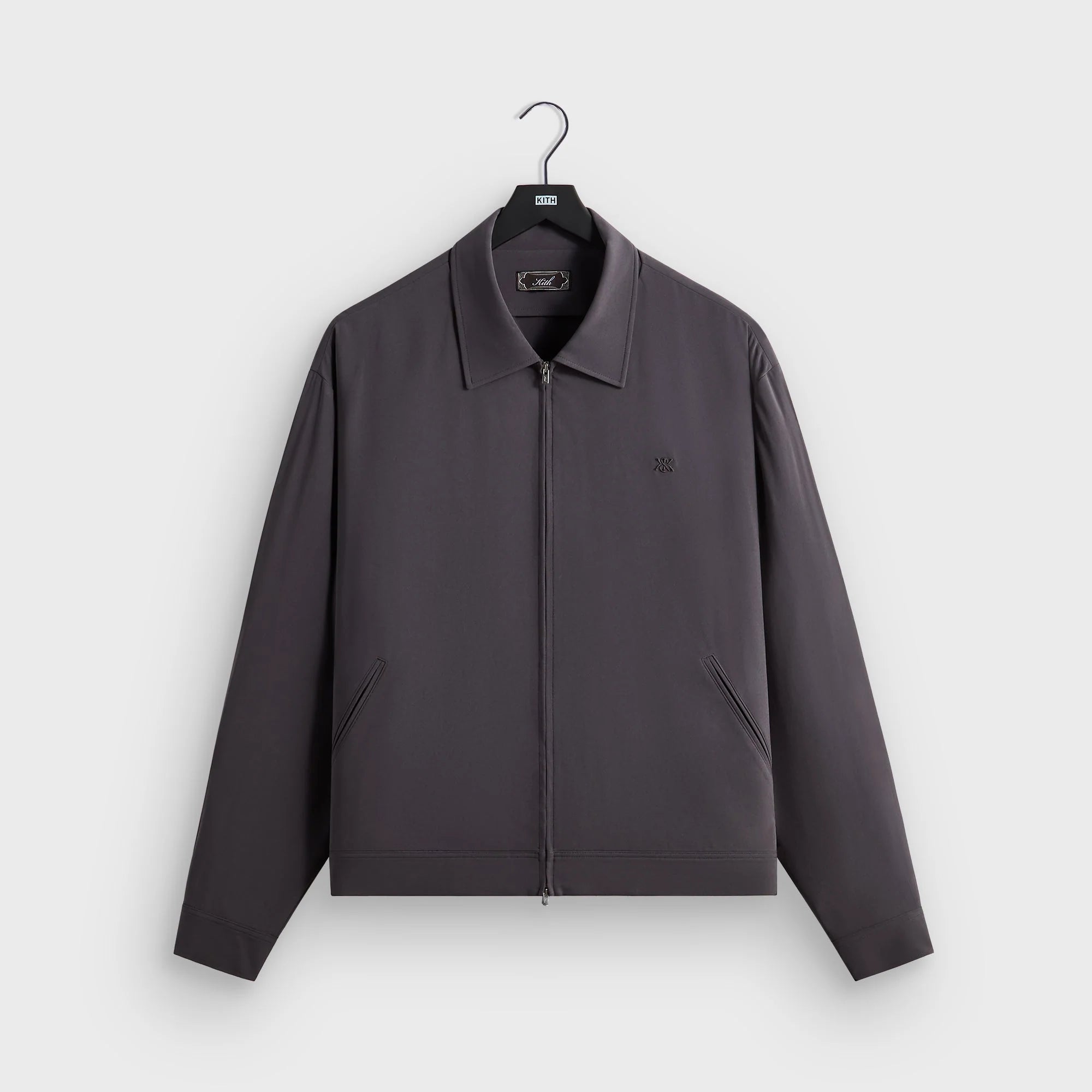 Kith Double Crepe Connor Blouson Jacket - Phantom Grey