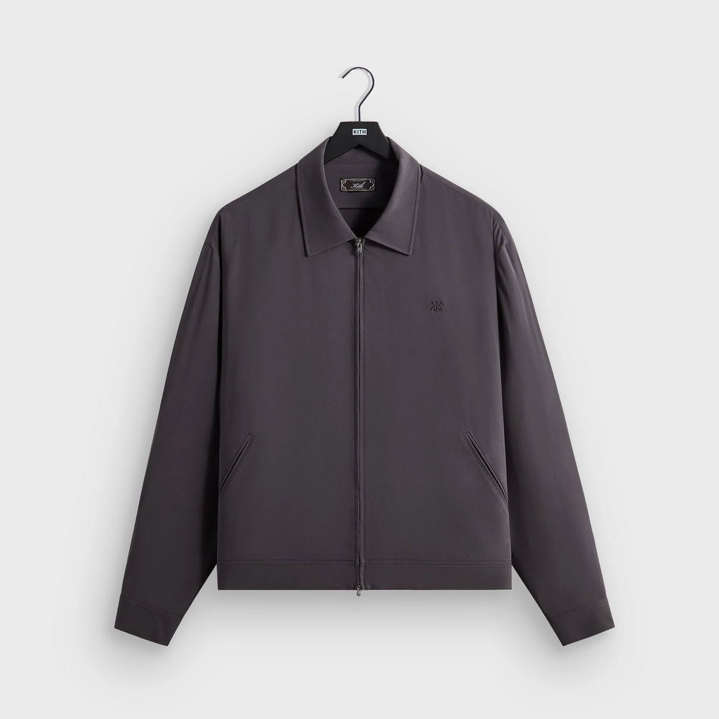Kith Double Crepe Connor Blouson Jacket - Phantom Grey